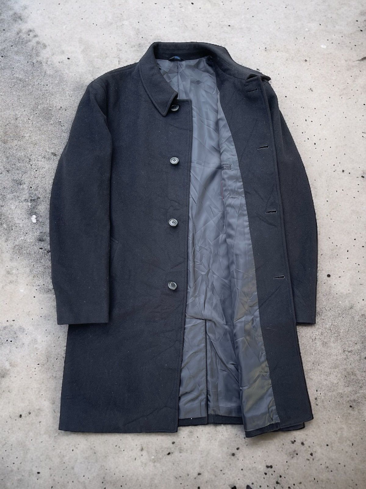 Yohji Yamamoto 🔥 YOHJI YAMAMOTO WOOL COAT BUTTON DOWN Size US L / EU 52-54 / 3 - 4 Thumbnail