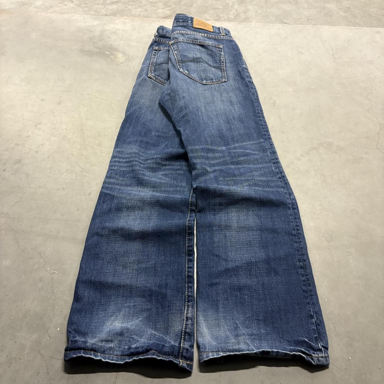 Aeropostale Crazy Vintage Y2K/2000s Baggy Aeropostale Streetwear Skater Levis Dark Wash Denim Jeans! Size US 34 / EU 50 - 6 Thumbnail