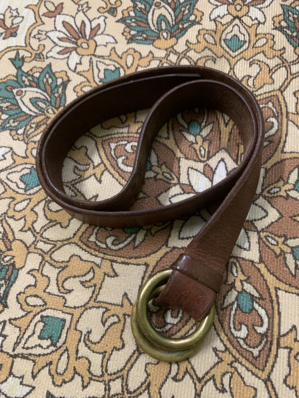 Polo Ralph Lauren POLO RALPH LAUREN LEATHER BELTS O-RING DOUBLE Size ONE SIZE - 1 Thumbnail