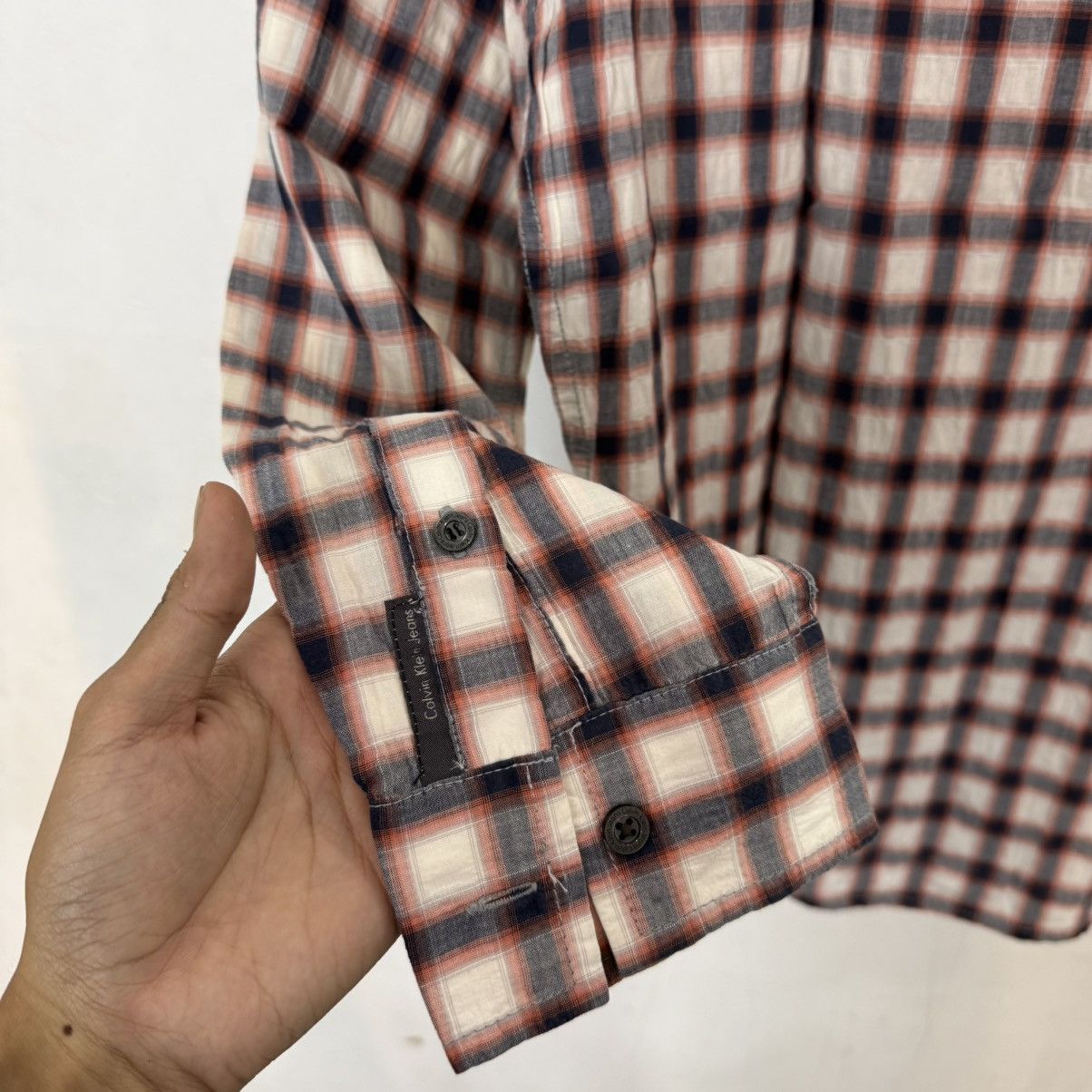 Calvin Klein Calvin Klein black tag plaid button up shirt Size US L / EU 52-54 / 3 - 5 Thumbnail
