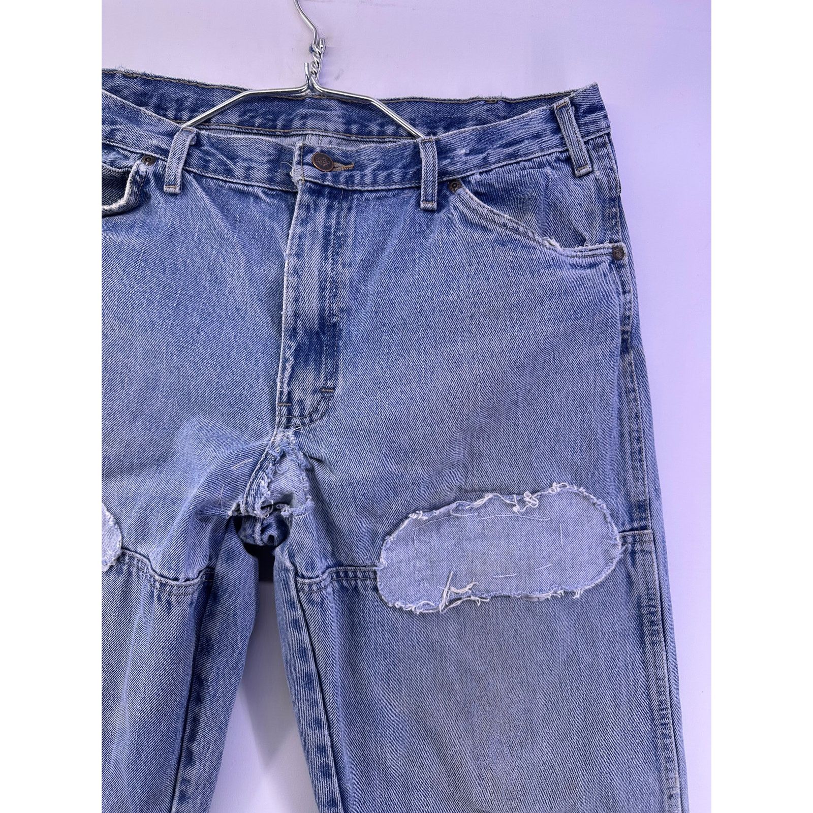 Dickies Blue Dickies Rough Patched Demin Jeans Size 36/34 Size US 36 / EU 52 - 7 Thumbnail