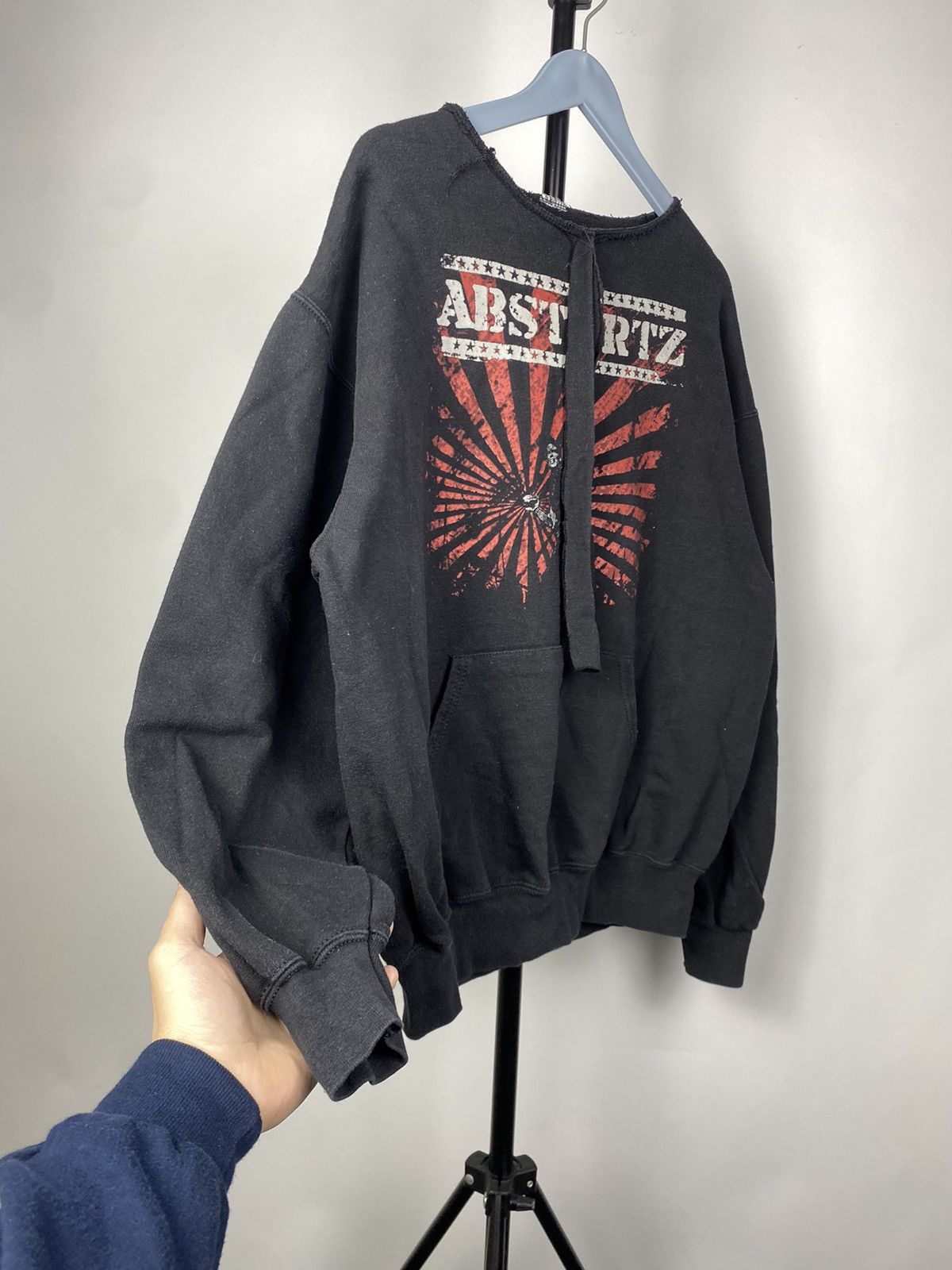 Band Tees × Vintage Vintage 00s Punk ABSTURTZ - Alles Wird Gut Band Faded Black Size US M / EU 48-50 / 2 - 3 Thumbnail