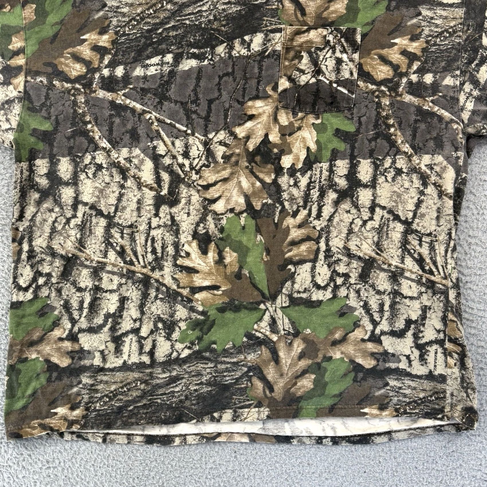 Jerzees VINTAGE Jerzees Shirt Mens 2XL Camouflage Outdoors 90s Hunting USA Brown Cotton Blend Knit Crew Neck Long Sleeve Pockets All Seasons Logo 1990s Size US XXL / EU 58 / 5 - 2 Thumbnail
