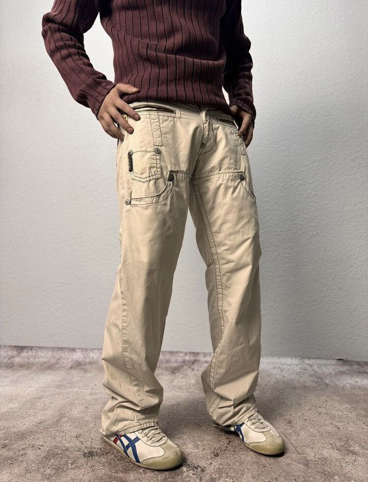Japanese Brand Michiko Koshino Style G Star Raw Bondage Cargo Pants Vintage Size US 31 - 7 Thumbnail