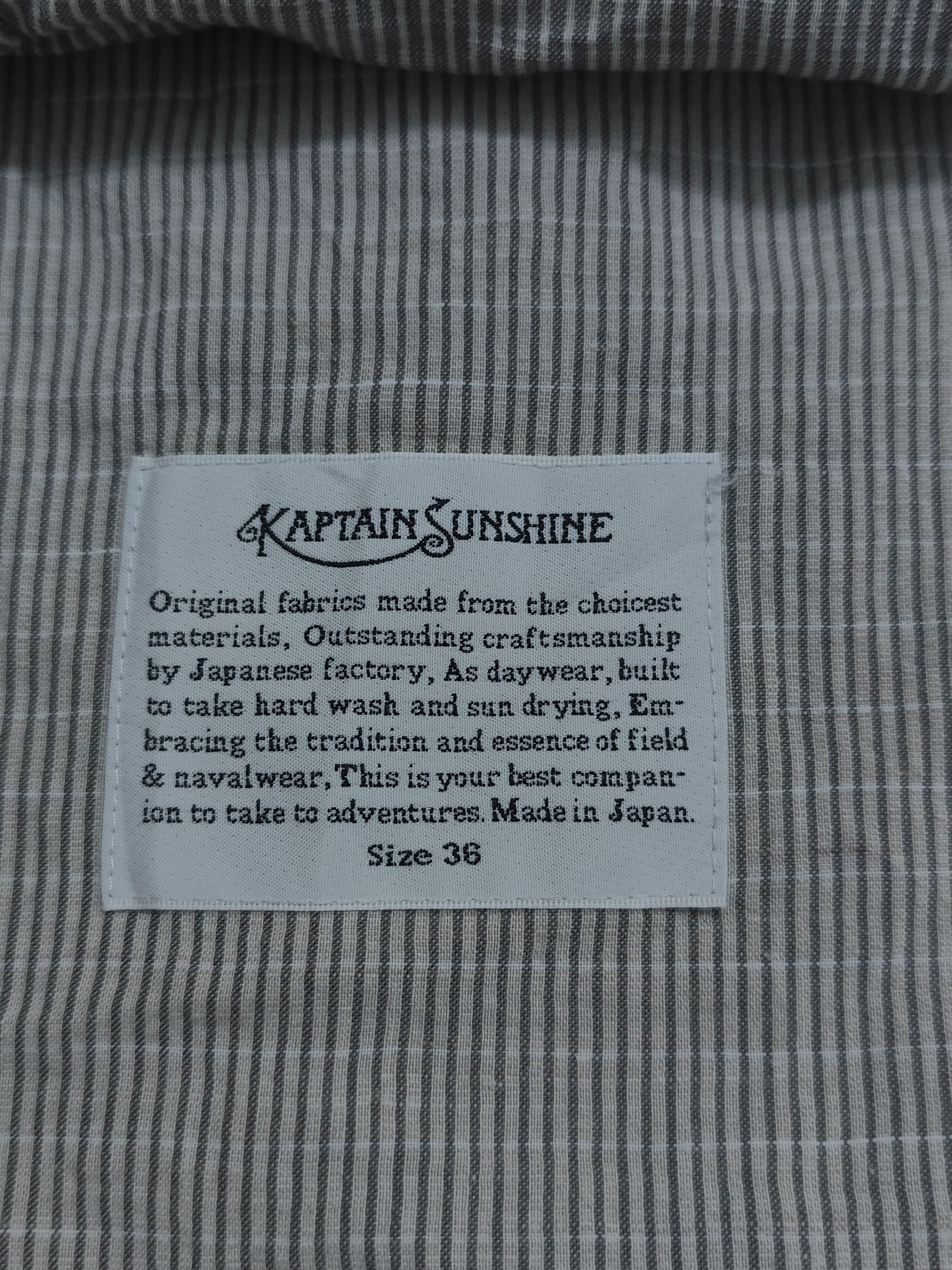 Kaptain Sunshine KAPTAIN SUNSHINE BELTED SAFARI JACKET Size US XL / EU 56 / 4 - 13 Thumbnail