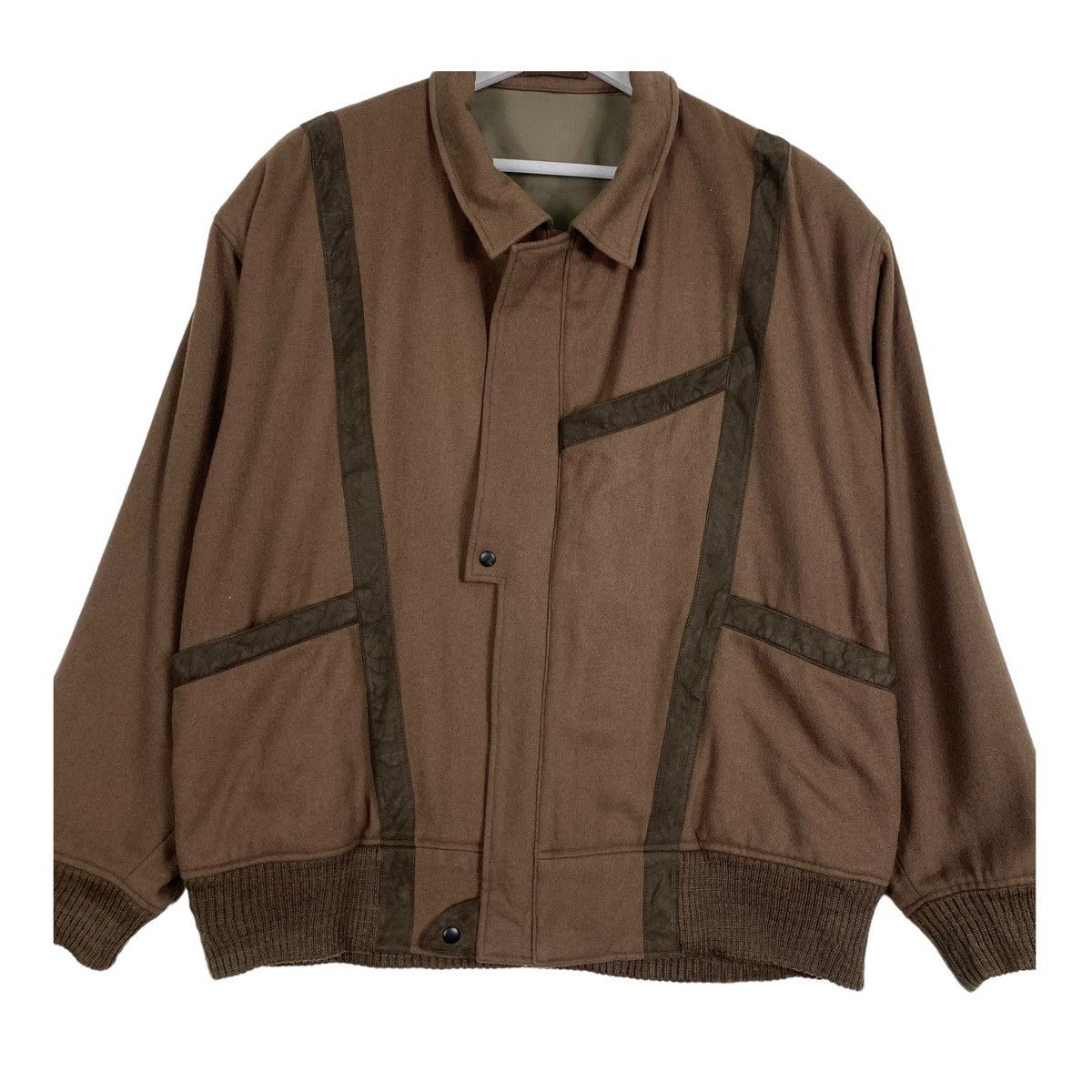 Designer × Japanese Brand × Vintage 💥PACO RABANNE BOXY BOMBER JACKET Size US L / EU 52-54 / 3 - 5 Thumbnail