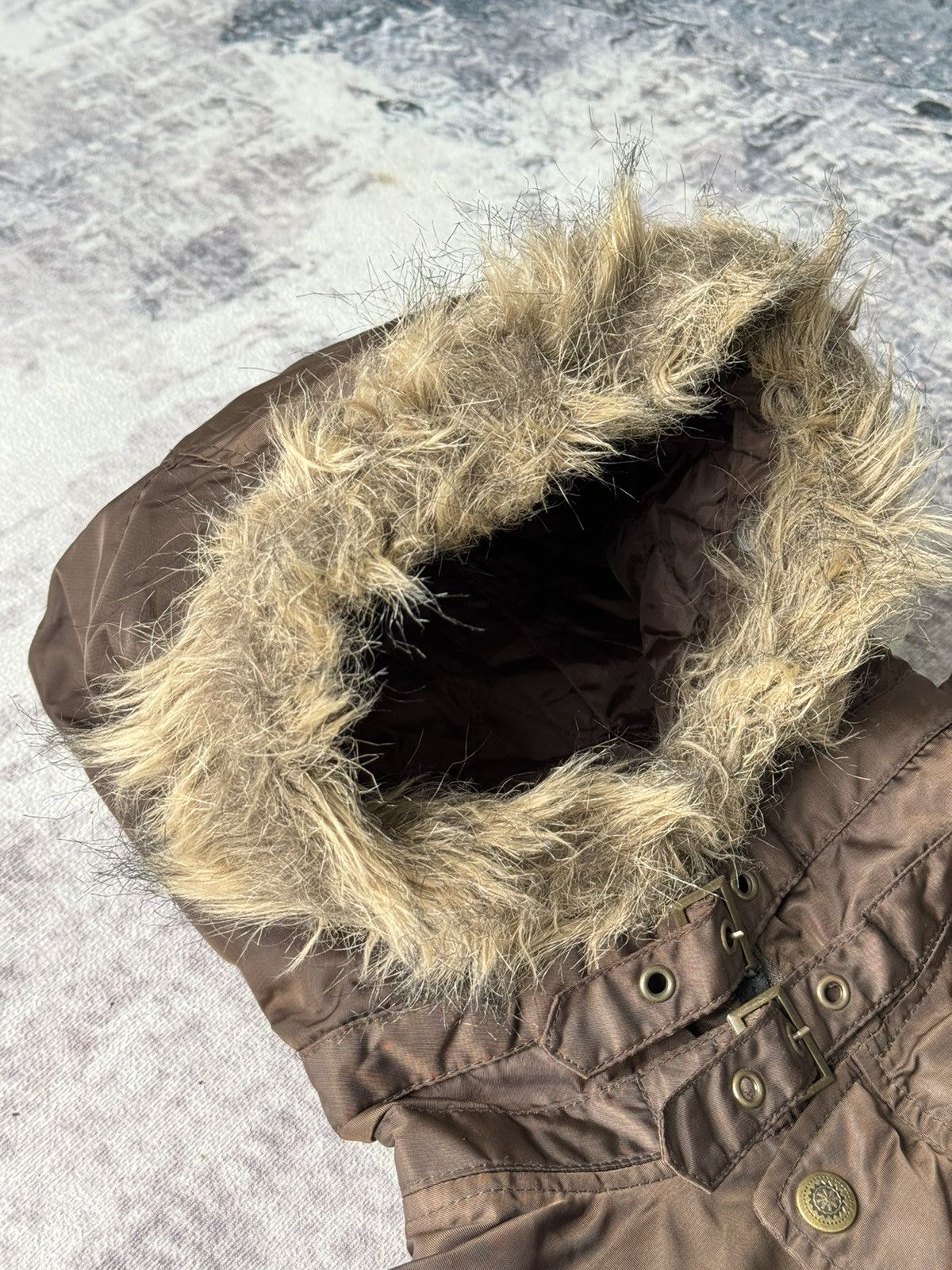 Japanese Brand Punk Vintage Jinnee Fur Raccoon Tactical Puffer Jacket Goa Size US L / EU 52-54 / 3 - 7 Thumbnail