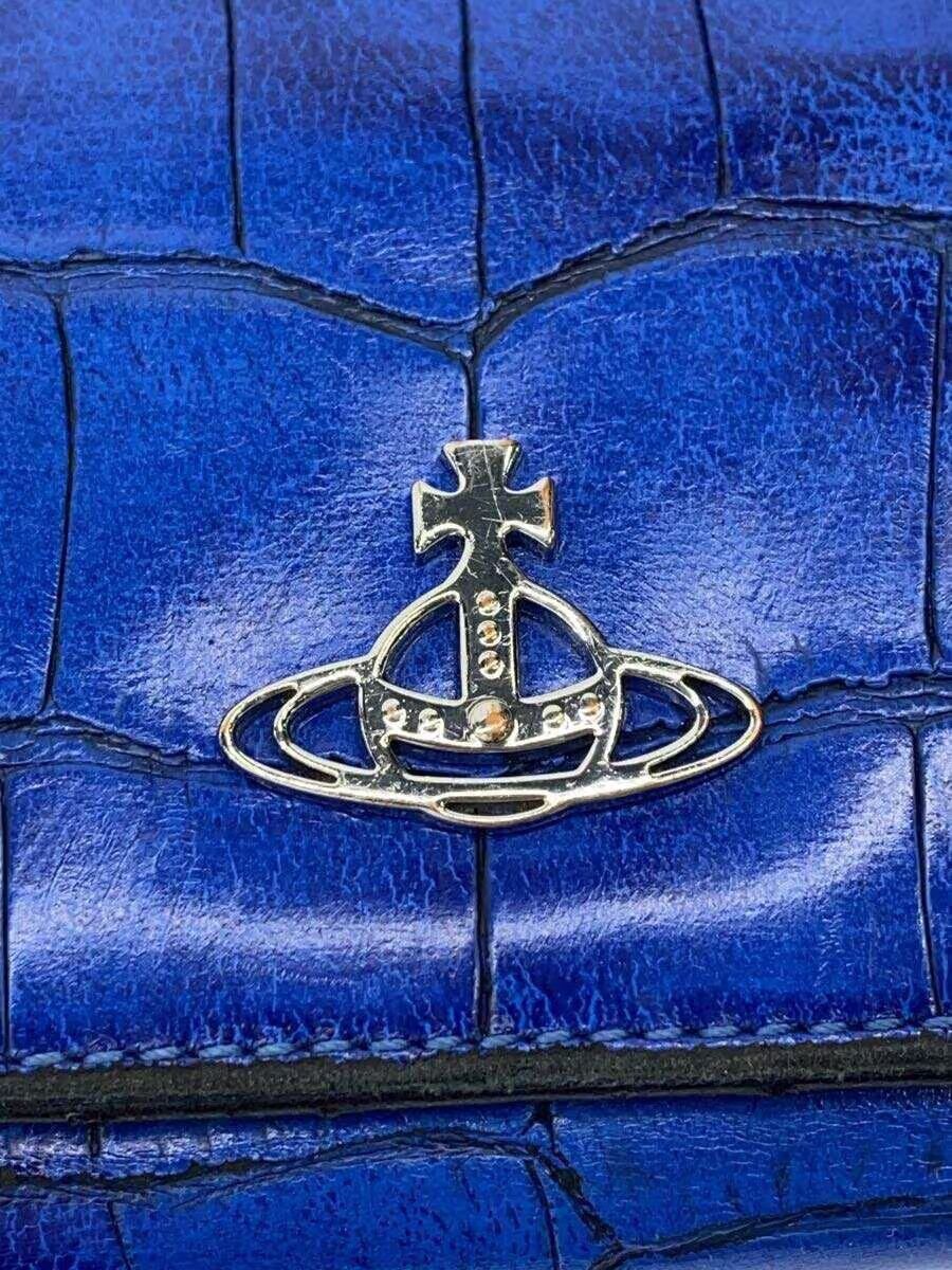 Vivienne Westwood Crocodile Embossed Leather Orb Wallet Size ONE SIZE - 3 Thumbnail