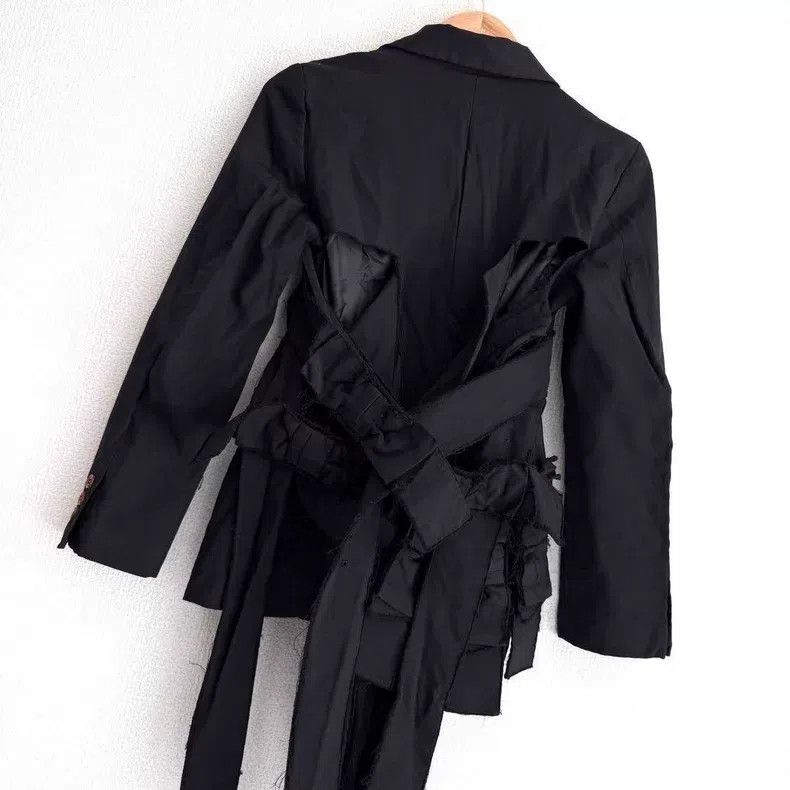 Comme des Garcons Comme Des Garcons Torn Strap Bow Knot Hollow Out Jacket Size XS / US 0-2 / IT 36-38 - 4 Thumbnail