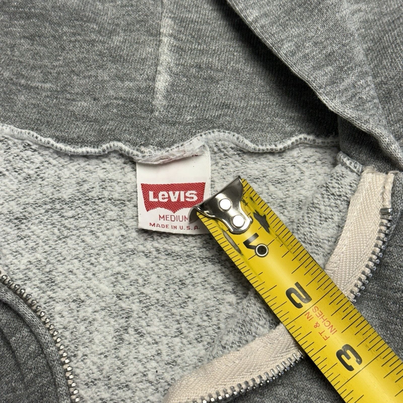 Levi's Vintage Levi's Hoodie Sweatshirt Mens Medium 19x21 Gray Full Size US M / EU 48-50 / 2 - 15 Thumbnail