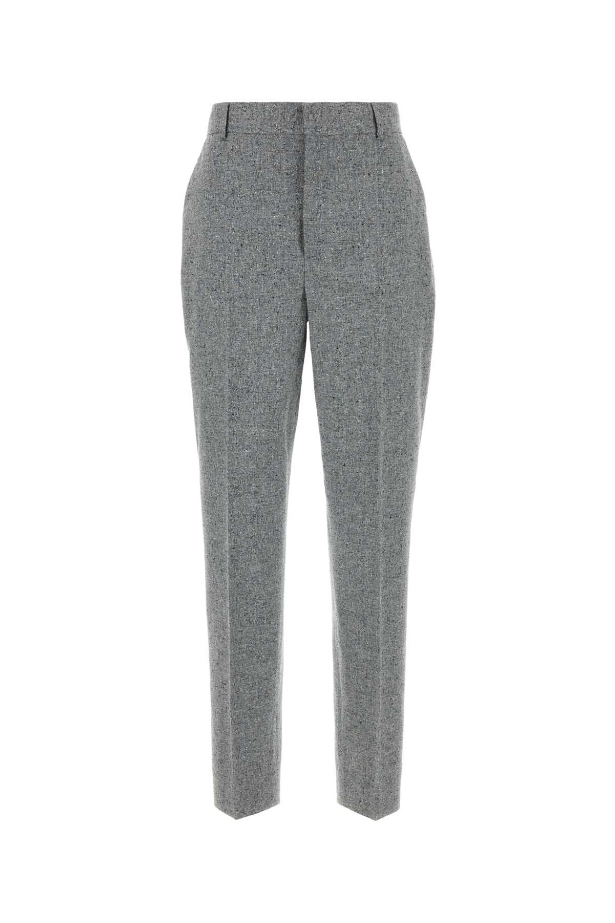 Moschino Melange Grey Silk Blend Pant Size 28" / US 6 / IT 42 - 1 Thumbnail