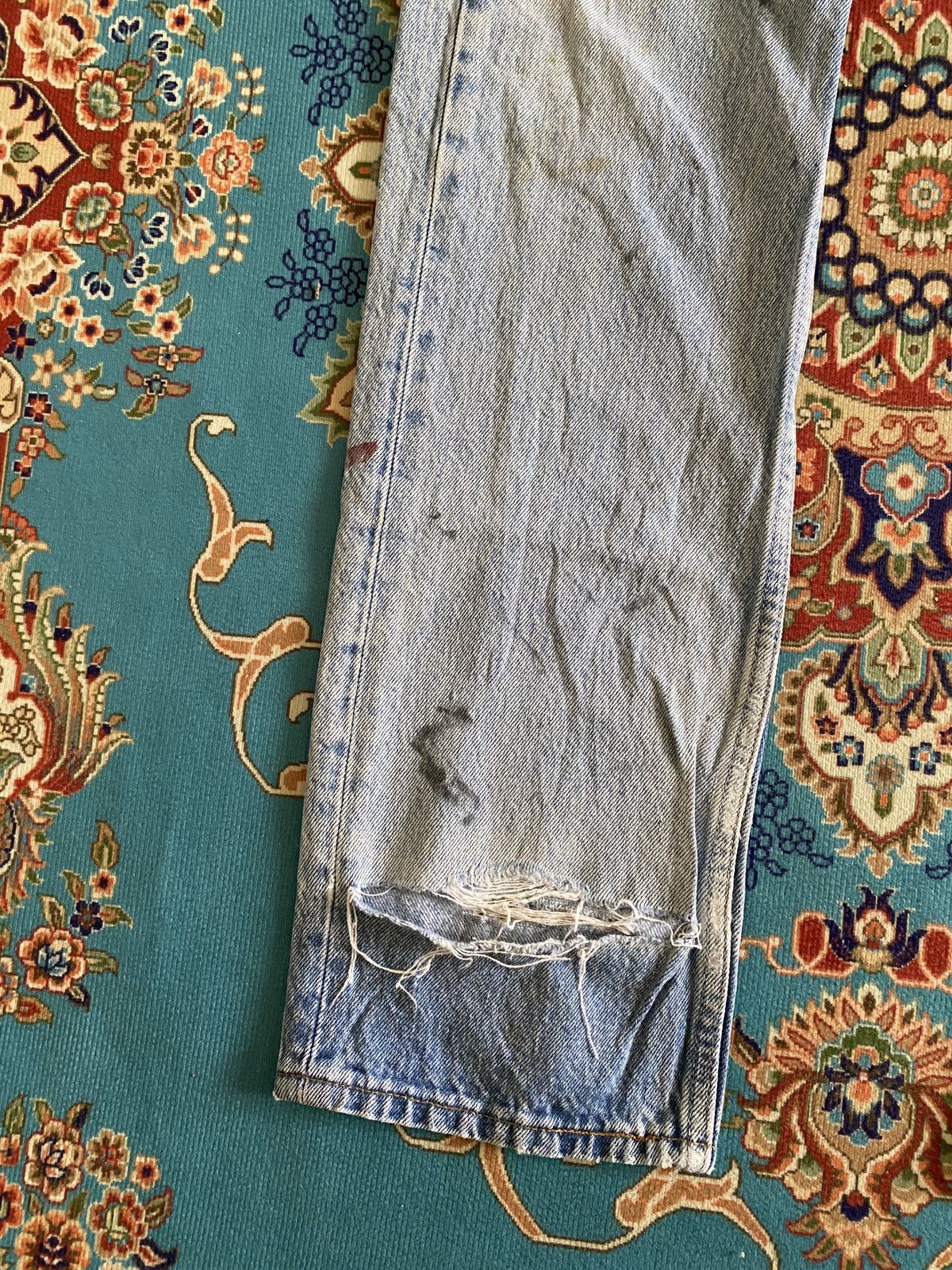 Levi's Vintage 90s Levi’s 501 Distressed Denim Size US 26 / EU 42 - 5 Thumbnail