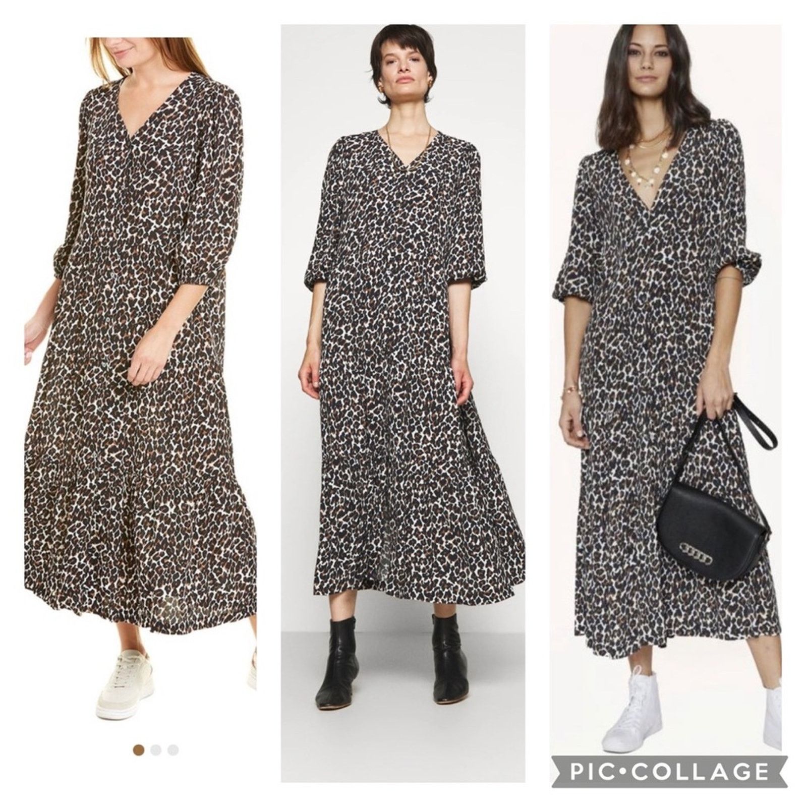 Rebecca Minkoff Rebecca Minkoff chelsea leopard print button front dress M Size M / US 6-8 / IT 42-44 - 1 Thumbnail