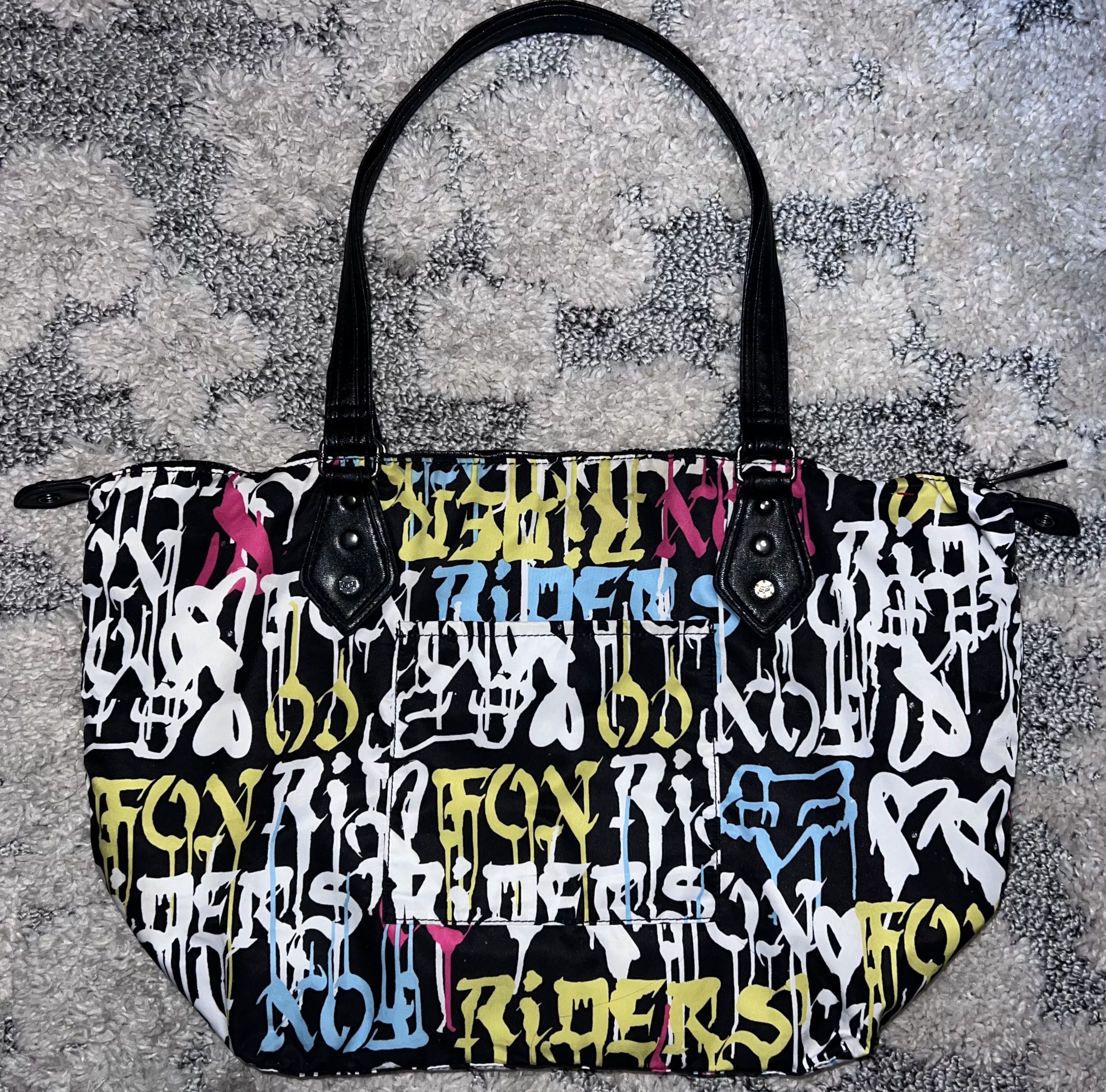 Fox Racing RARE 2012 FOX RACING 90's Style No Hand Hobo Tote Bag Size ONE SIZE - 2 Thumbnail