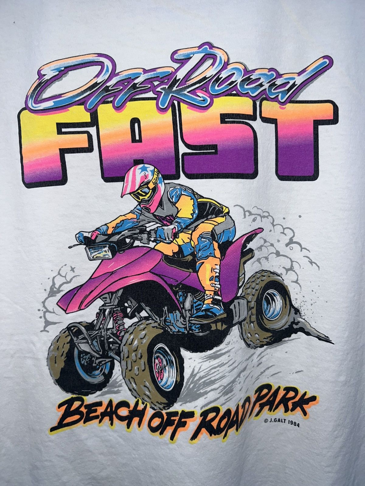 Other Brandy Melville Rita Off Road Fast Oversized Graphic Tee Size US L / EU 52-54 / 3 - 4 Thumbnail