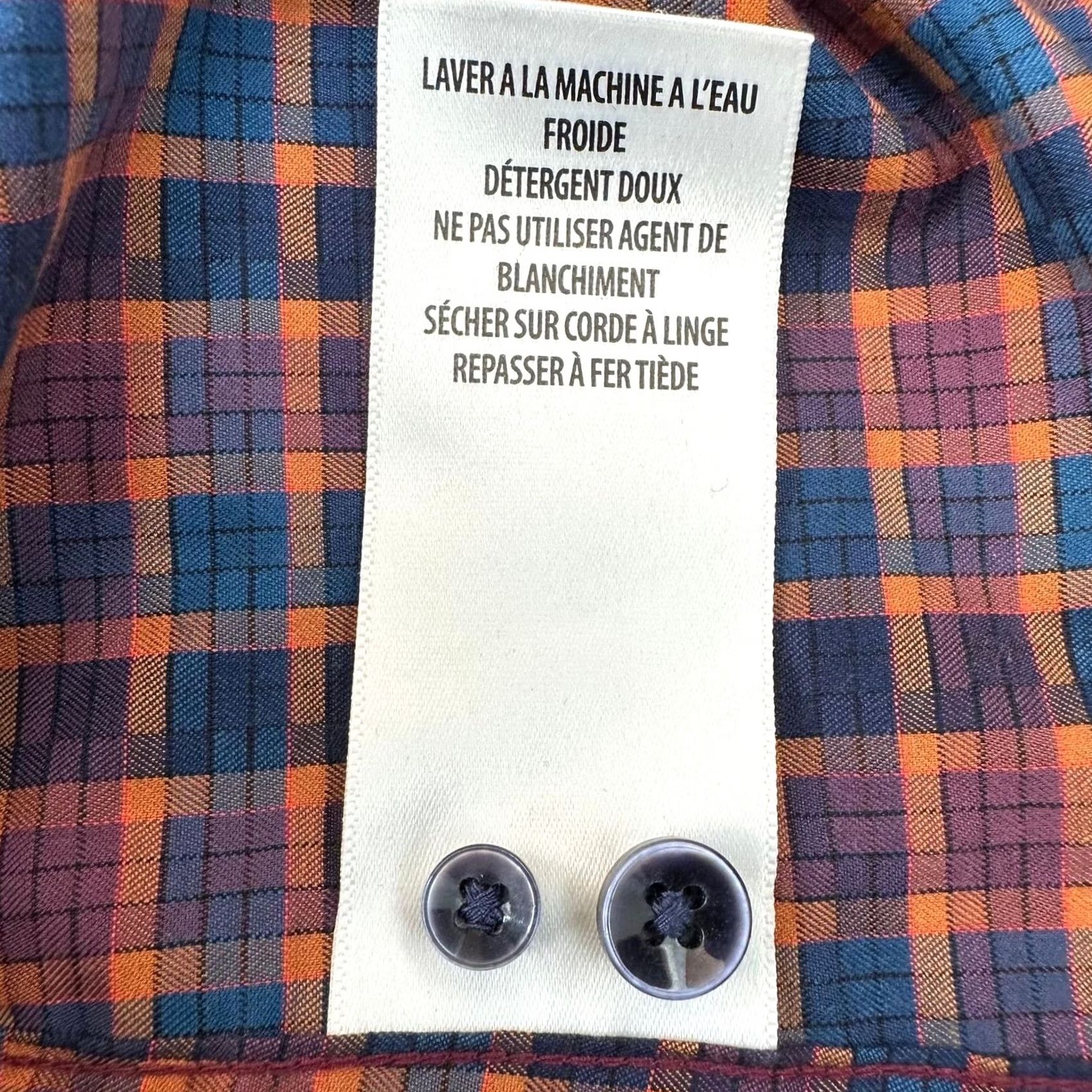 Robert Graham Robert Graham Shirt Mens Button-Up Plaid Blue Orange Colorful Office Work S Regular Long Sleeve Button-Down Menswear Size US S / EU 44-46 / 1 - 8 Thumbnail