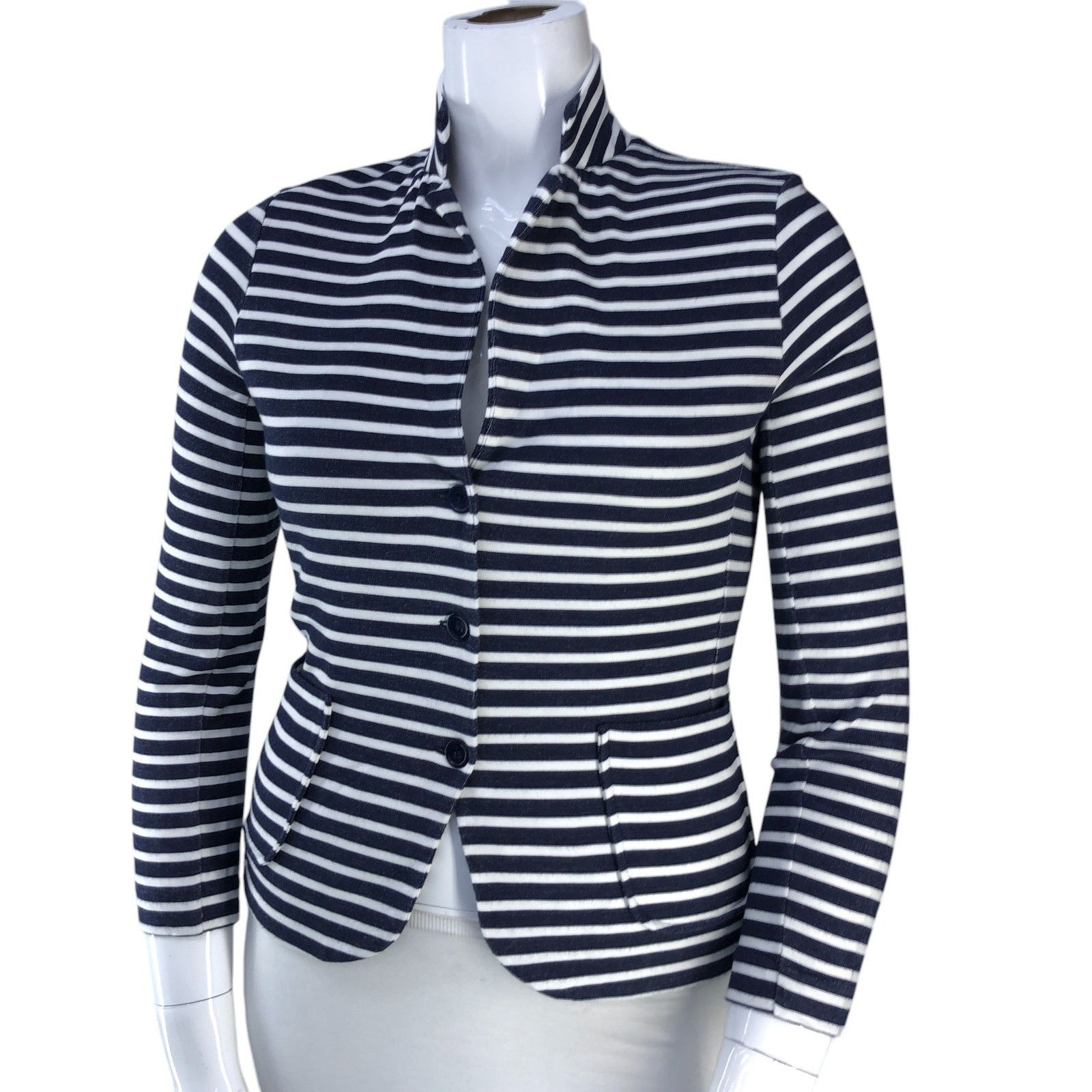MAJESTIC FILATURES Majestic Filatures Size 2 US M Blazer Soft Touch Striped Size M / US 6-8 / IT 42-44 - 1 Thumbnail