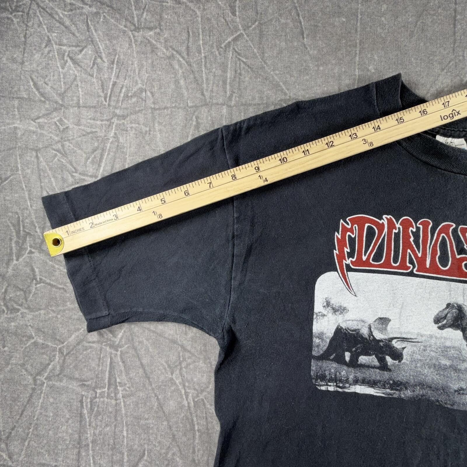 The Unbranded Brand Grateful Dead Shirt Men's L Black Dinosaurs 1985 Vintage Size ONE SIZE - 4 Thumbnail