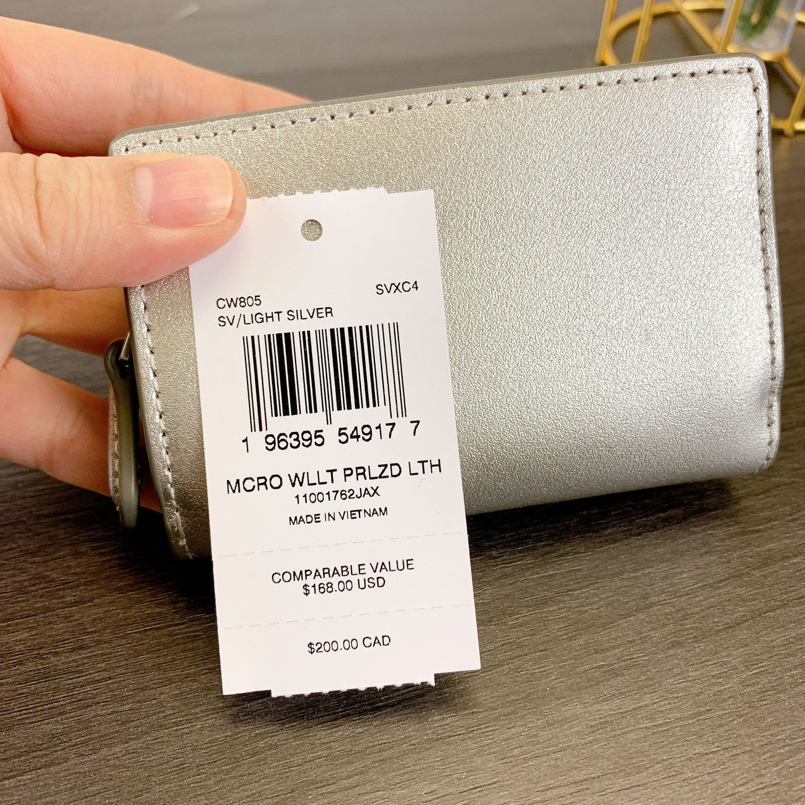 Coach Coach CW805 Micro Wallet IN LIGHT SILVER Size ONE SIZE - 5 Thumbnail