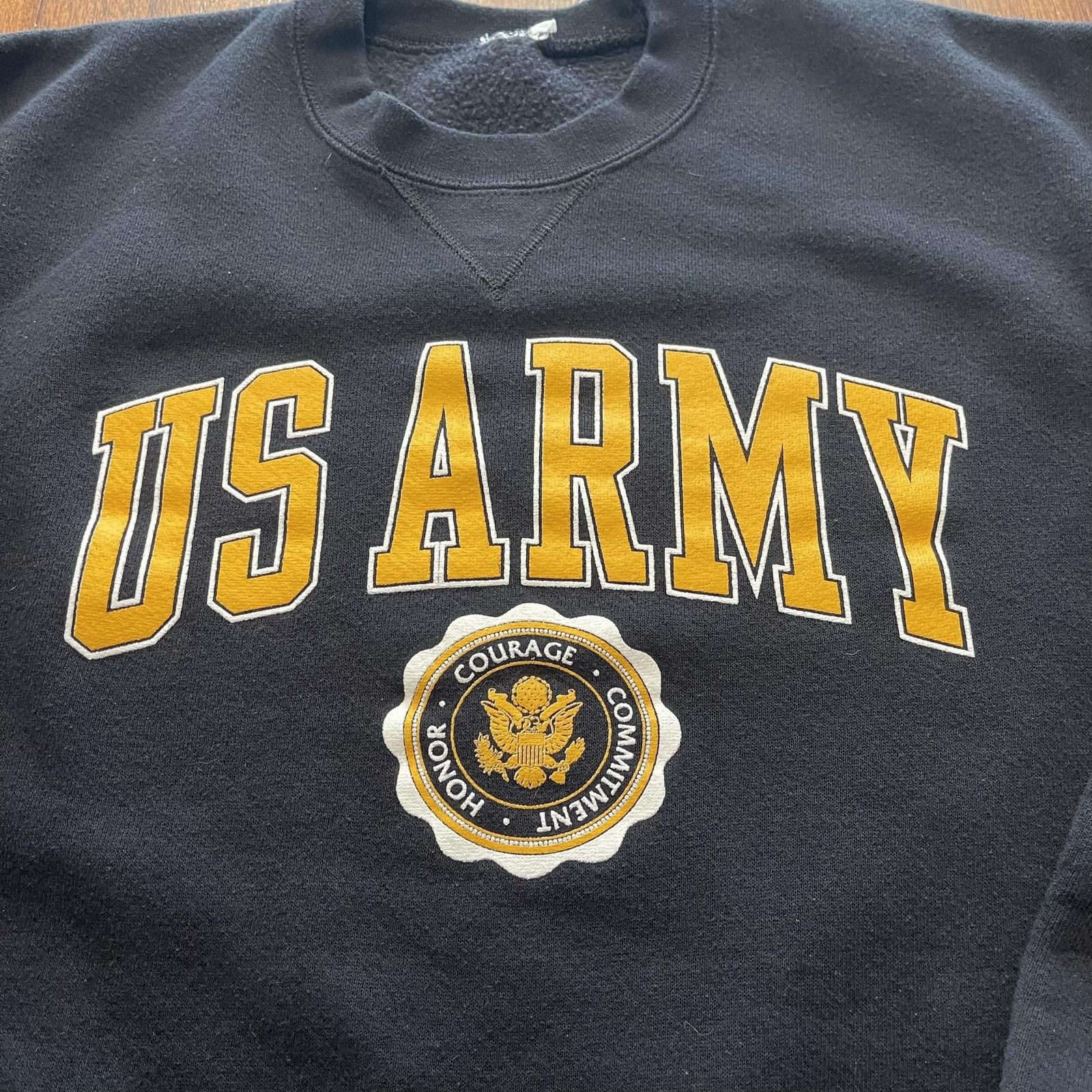 Jerzees US Army Sweatshirt Mens XL Crewneck Pullover Honor Courage Size US L / EU 52-54 / 3 - 4 Thumbnail