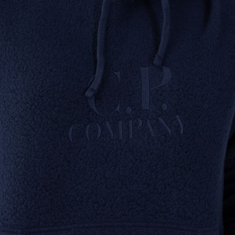 C.P. Company o1y1224 Logo Hoodie in Midnight Blue Size US XL / EU 56 / 4 - 4 Thumbnail