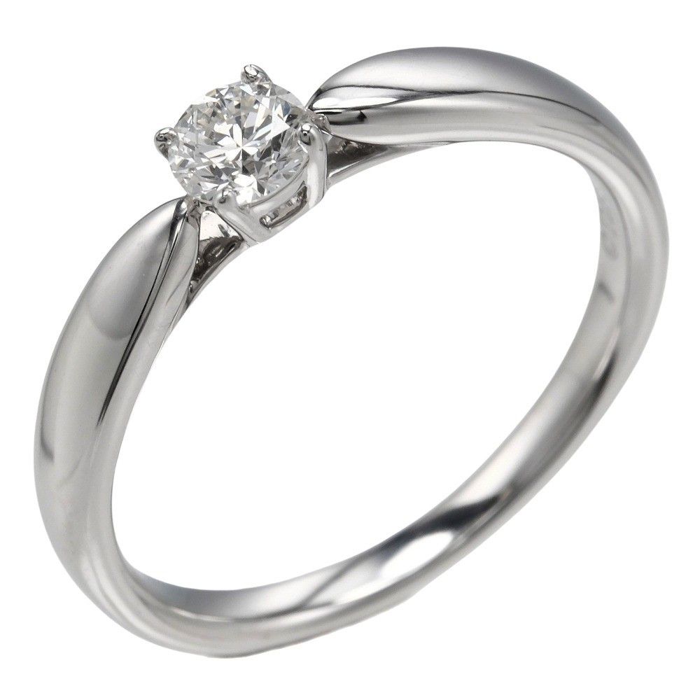 Tiffany & Co. Tiffany & Co. Harmony Solitaire Ring Platinum with RBC Diamond Size ONE SIZE - 1 Thumbnail