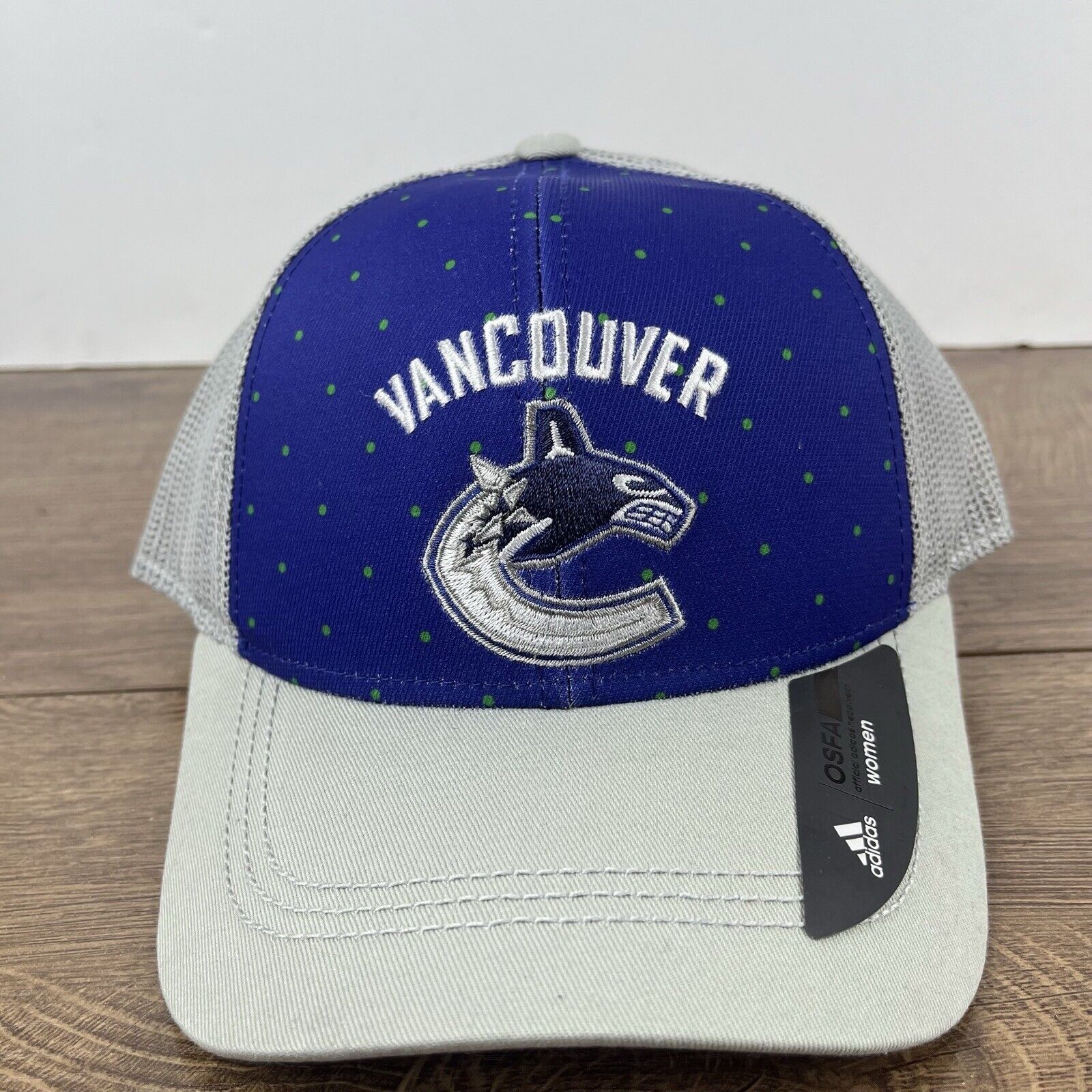 Adidas Vancouver Cannucks Adidas Hat Snapback Blue Cap Adjustable B Size ONE SIZE - 3 Thumbnail