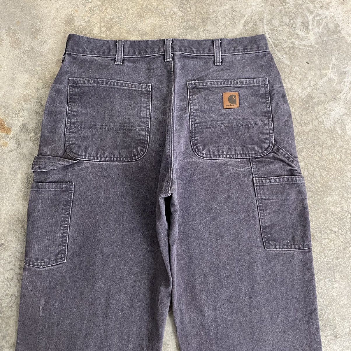 Carhartt Vintage Carhartt Faded Midnight Blue Dirty Carpenter Pants Size US 33 - 17 Thumbnail