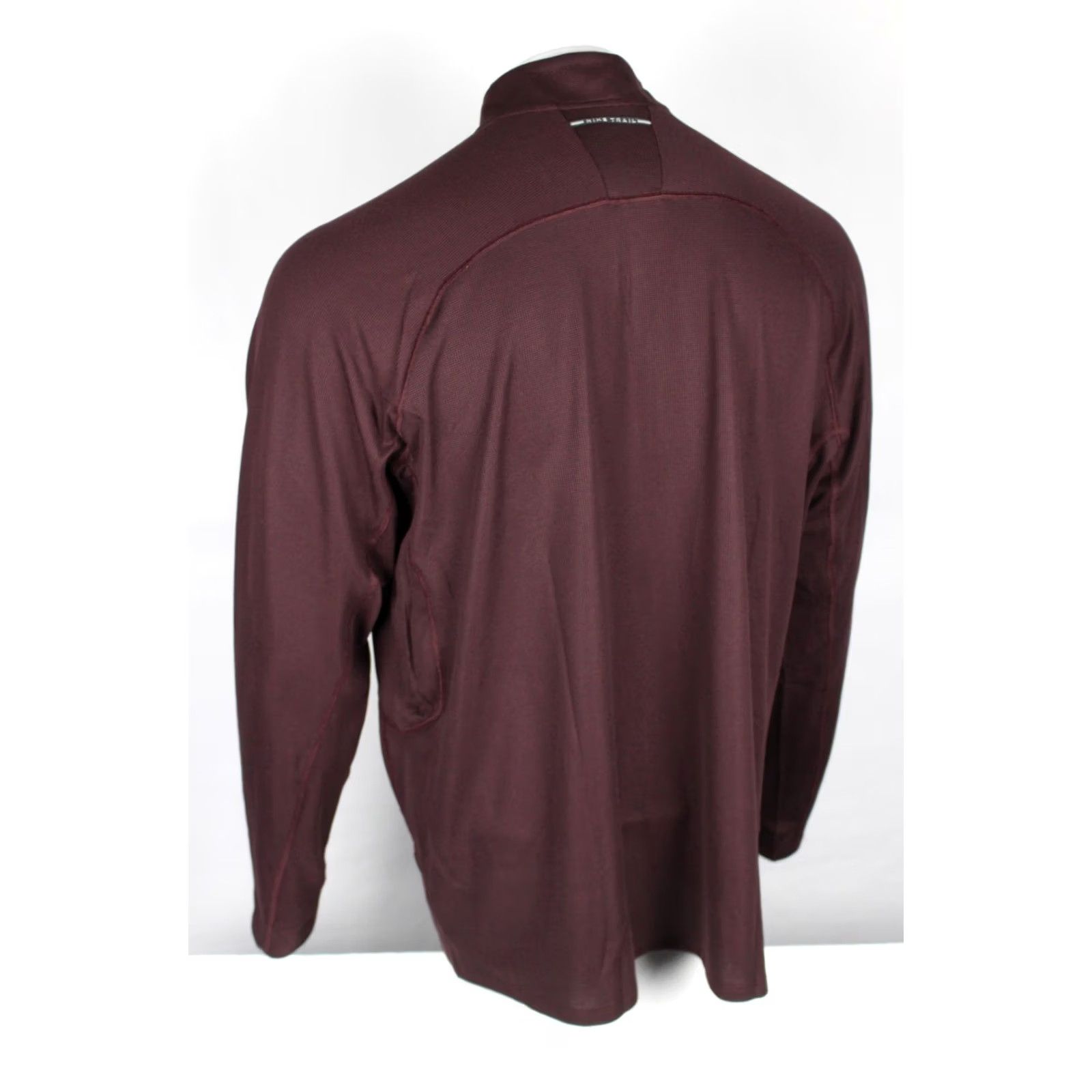 Nike Nike Men's Trail Dri FIT 1/2 Zip Mid Layer Top Long Sleeve XXL Burgundy Size US XXL / EU 58 / 5 - 2 Thumbnail
