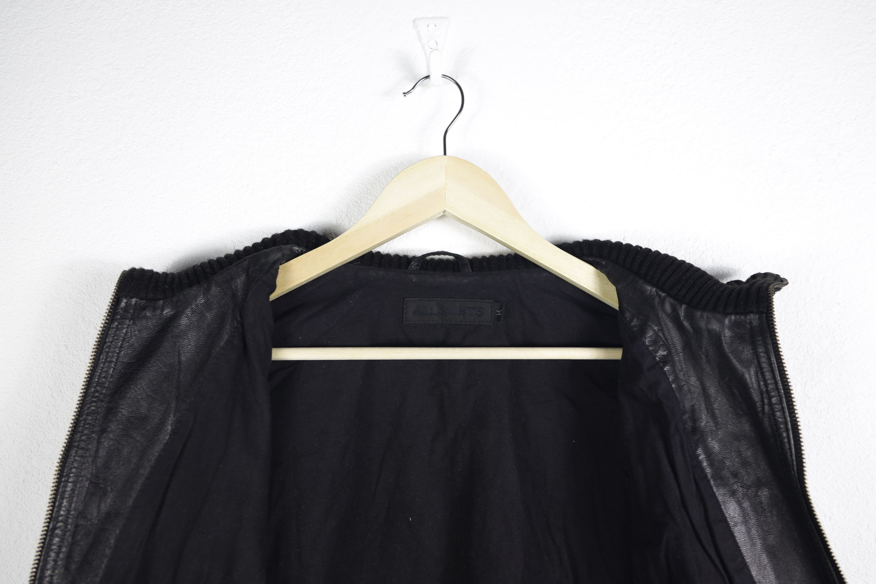 Allsaints All Saints Black Leather Bomber Jacket Small Size US S / EU 44-46 / 1 - 13 Thumbnail