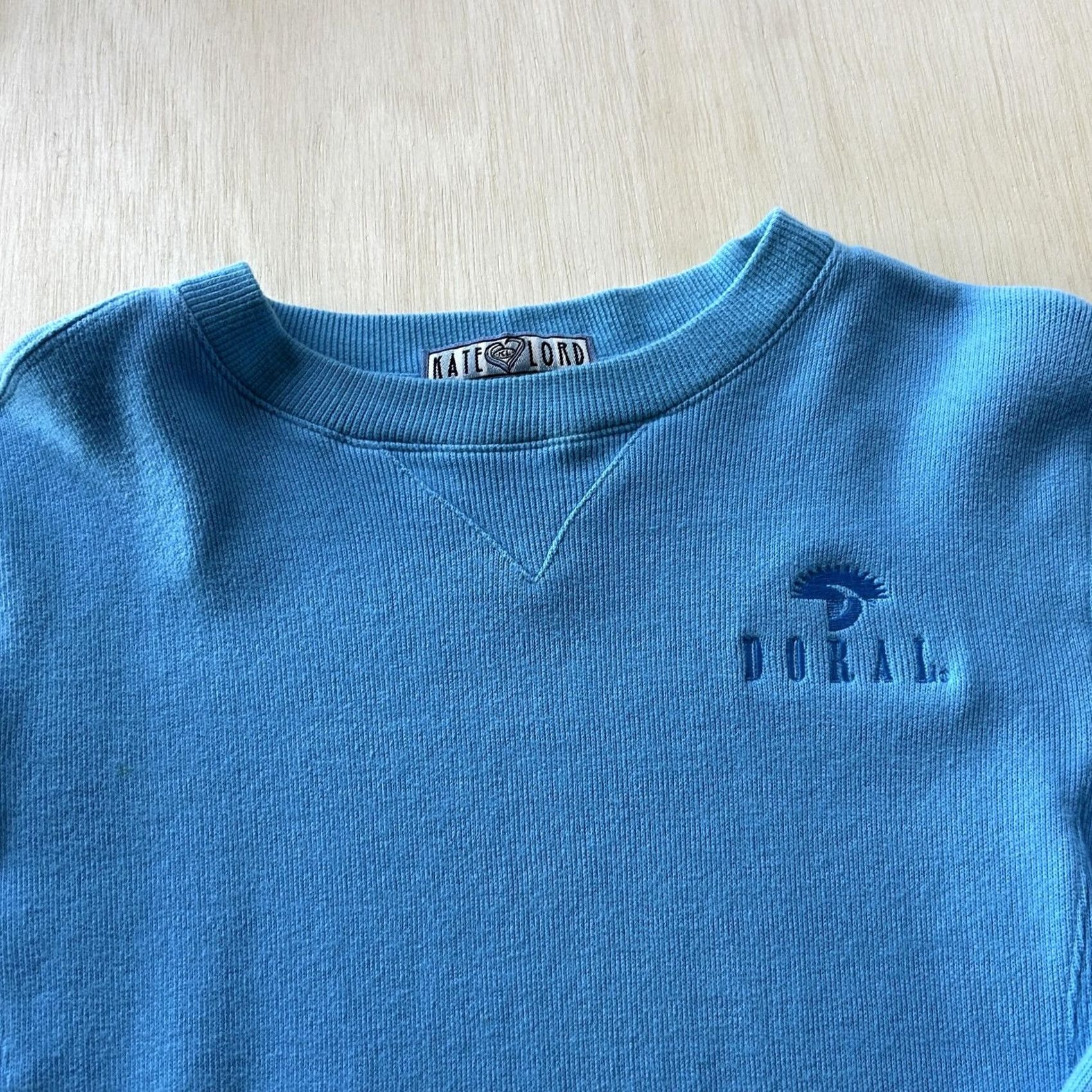 Vintage Kate Lord Sweatshirt Womens M Blue Doral Golf Logo Cotton Pullover Crewneck Size M / US 6-8 / IT 42-44 - 2 Thumbnail