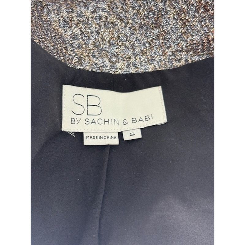Sachin & Babi SACHIN + BABI Metallic Moto Jacked in Gold & Silver Size S / US 4 / IT 40 - 7 Thumbnail
