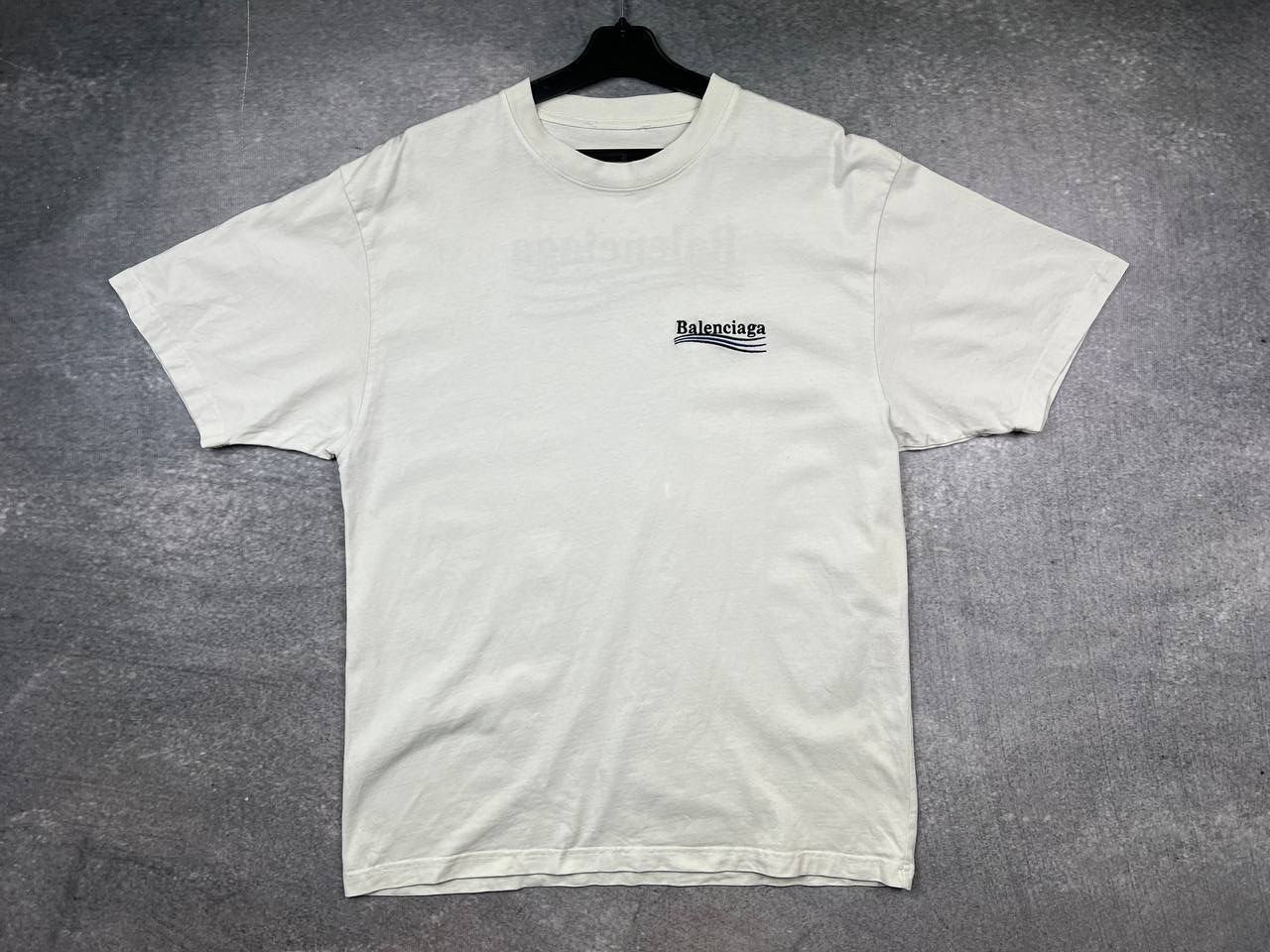 BALENCIAGA Political Campaign Embroidered T-Shirt