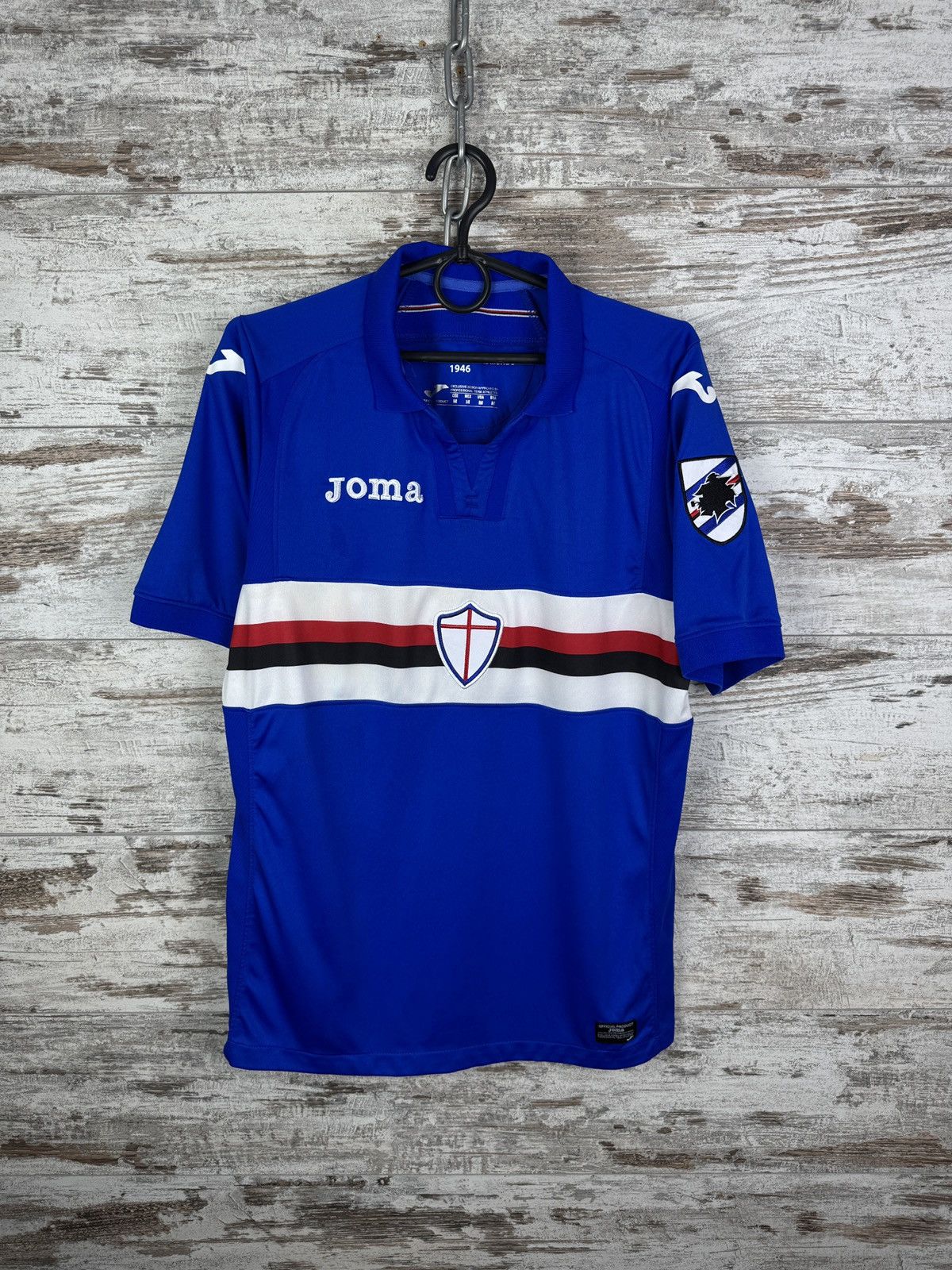 Joma Joma Sampdoria Mens SS Home Shirt soccer jersey T-shirt Size US M / EU 48-50 / 2 - 1 Thumbnail