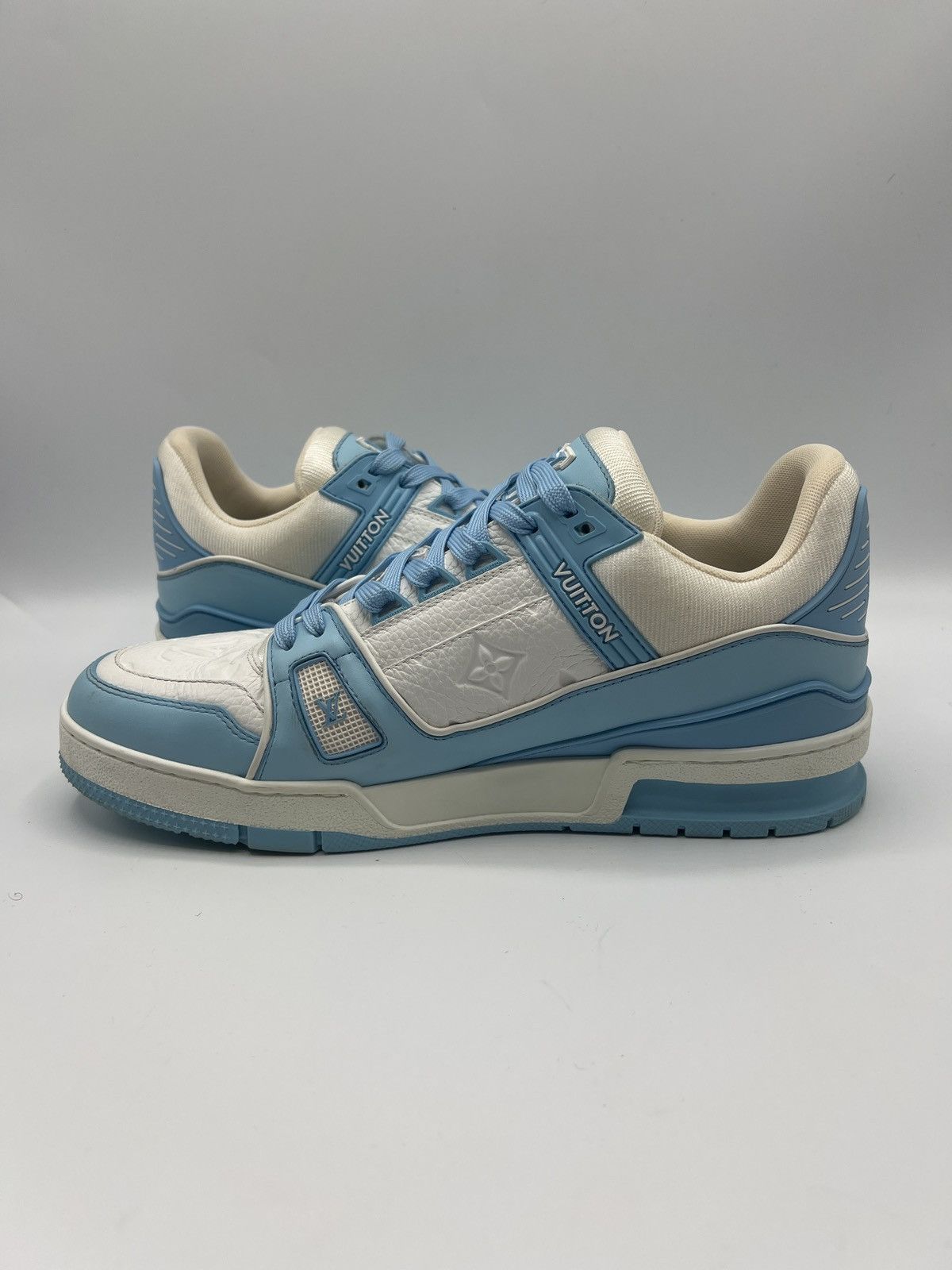 Louis Vuitton Louis Vuitton Sky Blue Trainers LV8 (PreOwned) (No Box) Size US 7.5 / EU 40-41 - 4 Thumbnail