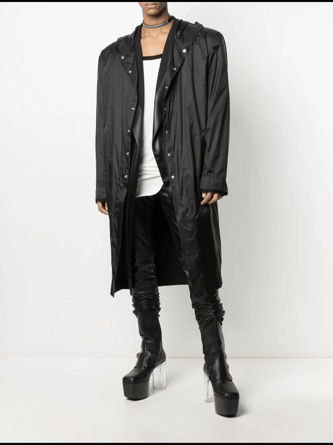 Rick Owens Sz 50 Rick OWens 21AW Hooded Trench Coat Size US M / EU 48-50 / 2 - 8 Thumbnail
