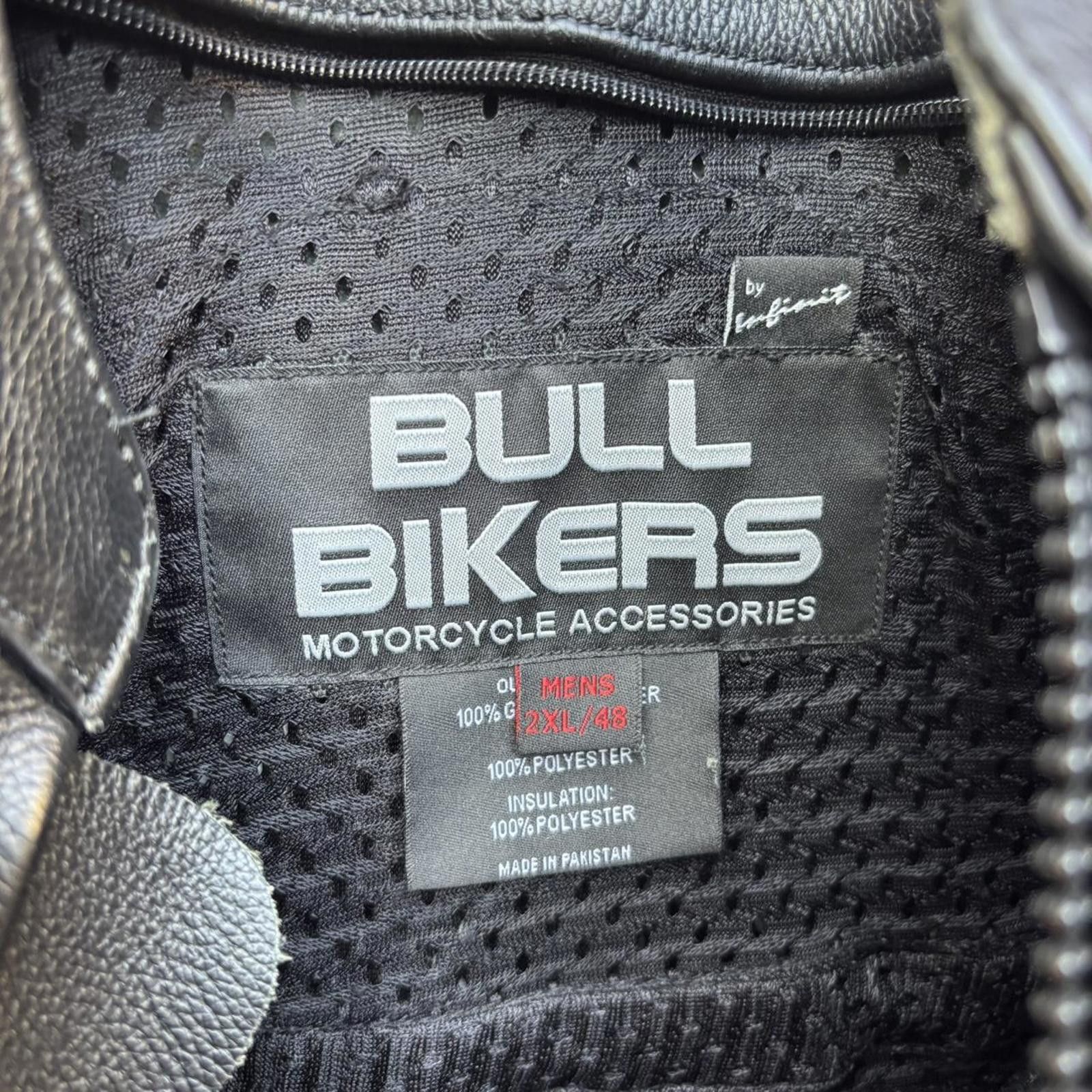 Other Vintage bull bikers padded leather motorcycle jacket XXL Size US XXL / EU 58 / 5 - 8 Thumbnail