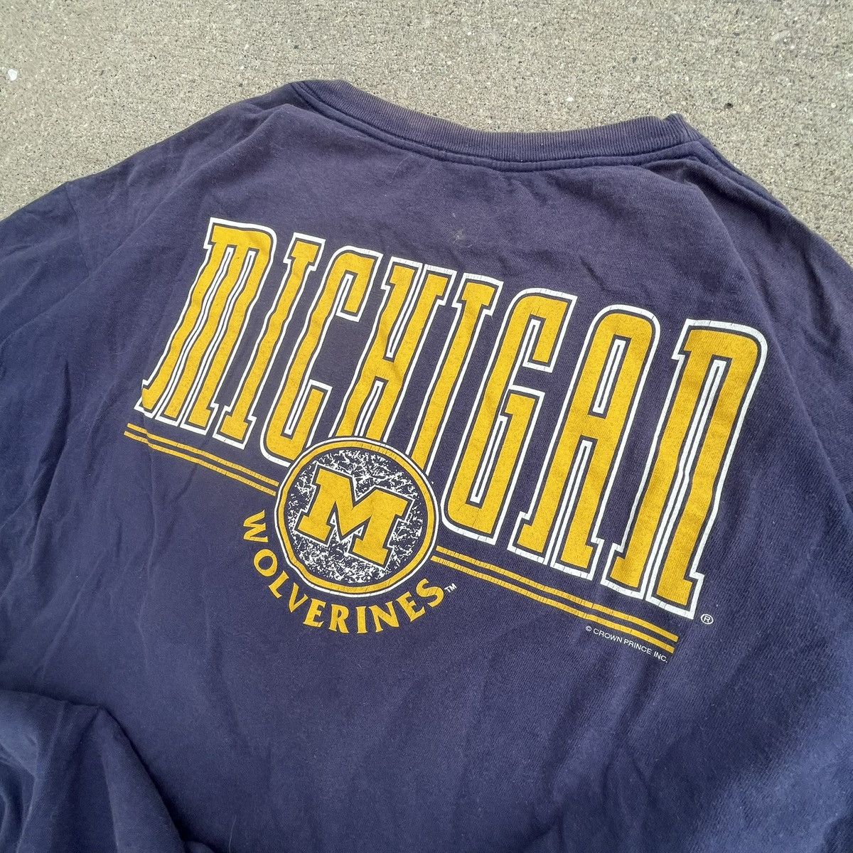 American Trench Vintage 90s Michigan Wolverines T-shirt Size US XXL / EU 58 / 5 - 2 Thumbnail