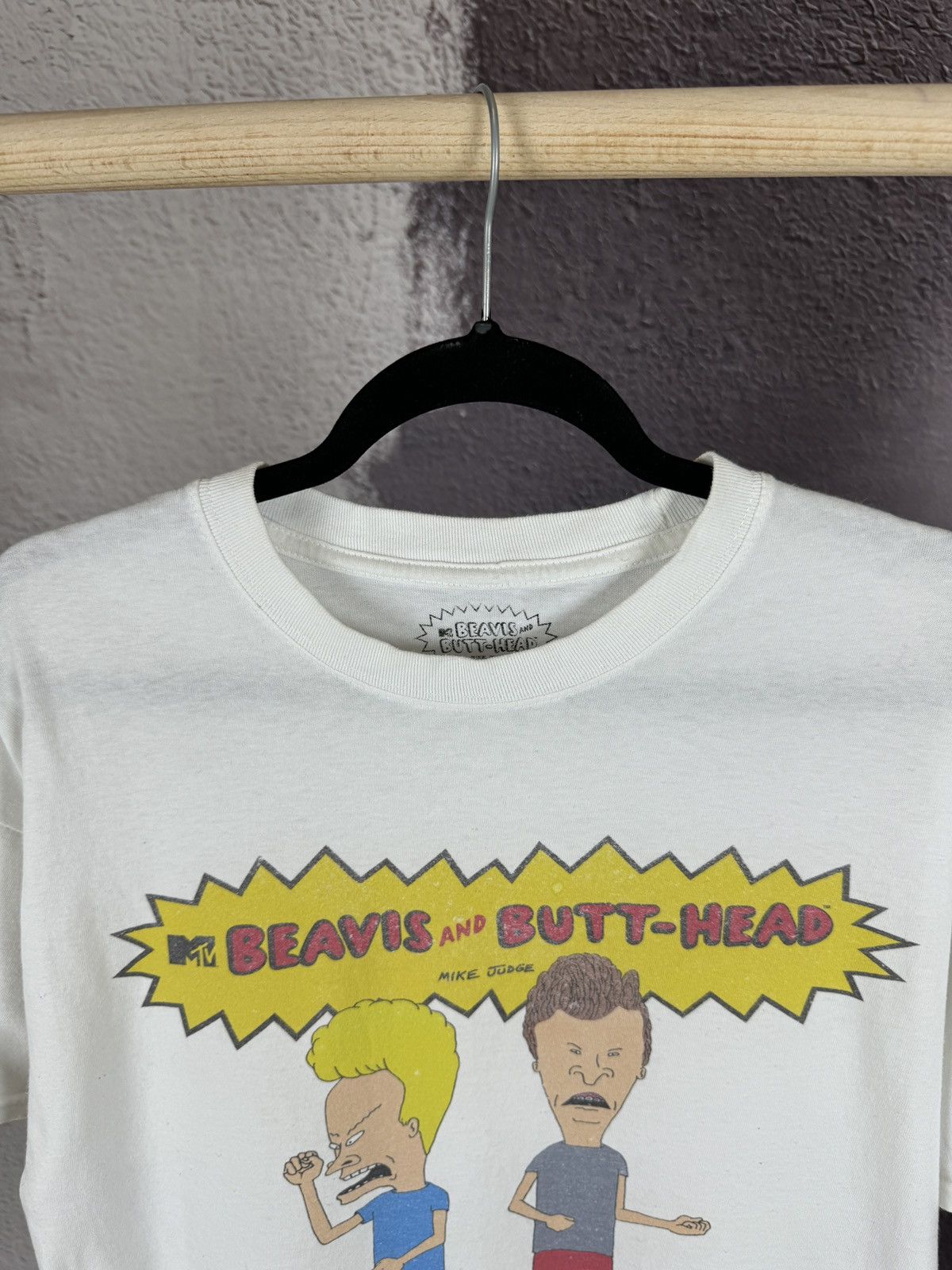 Cartoon Network Beavis & Butt-head Mtv white tee shirt Size US M / EU 48-50 / 2 - 5 Thumbnail
