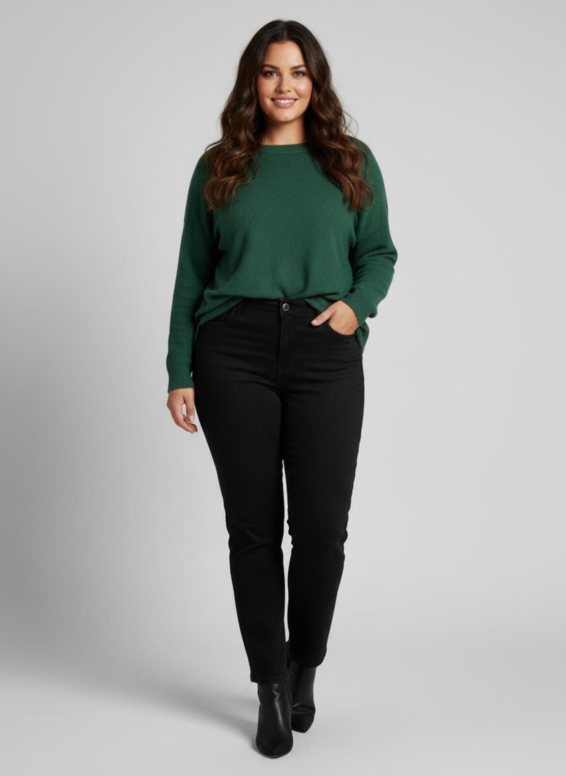 Other Code Bleu Black Chelsea Classic Straight Leg Jeans 16PS Size 38" / US 16 / IT 52 - 1 Thumbnail