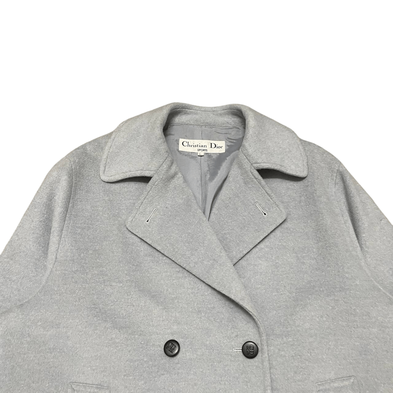 Christian Dior Monsieur Vintage CD Christian Dior Sports Wool Coat Size US M / EU 48-50 / 2 - 2 Thumbnail