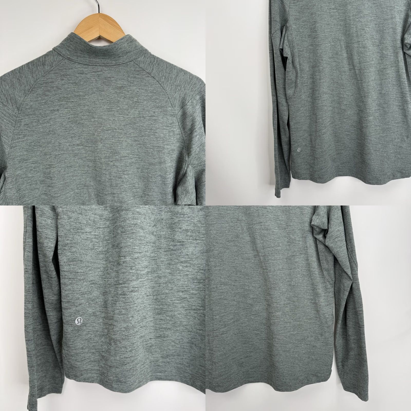 Lululemon Lululemon Half Zip Mens M Heather Green Pullover Athleisure Running Stretch Shirt Size US M / EU 48-50 / 2 - 8 Thumbnail