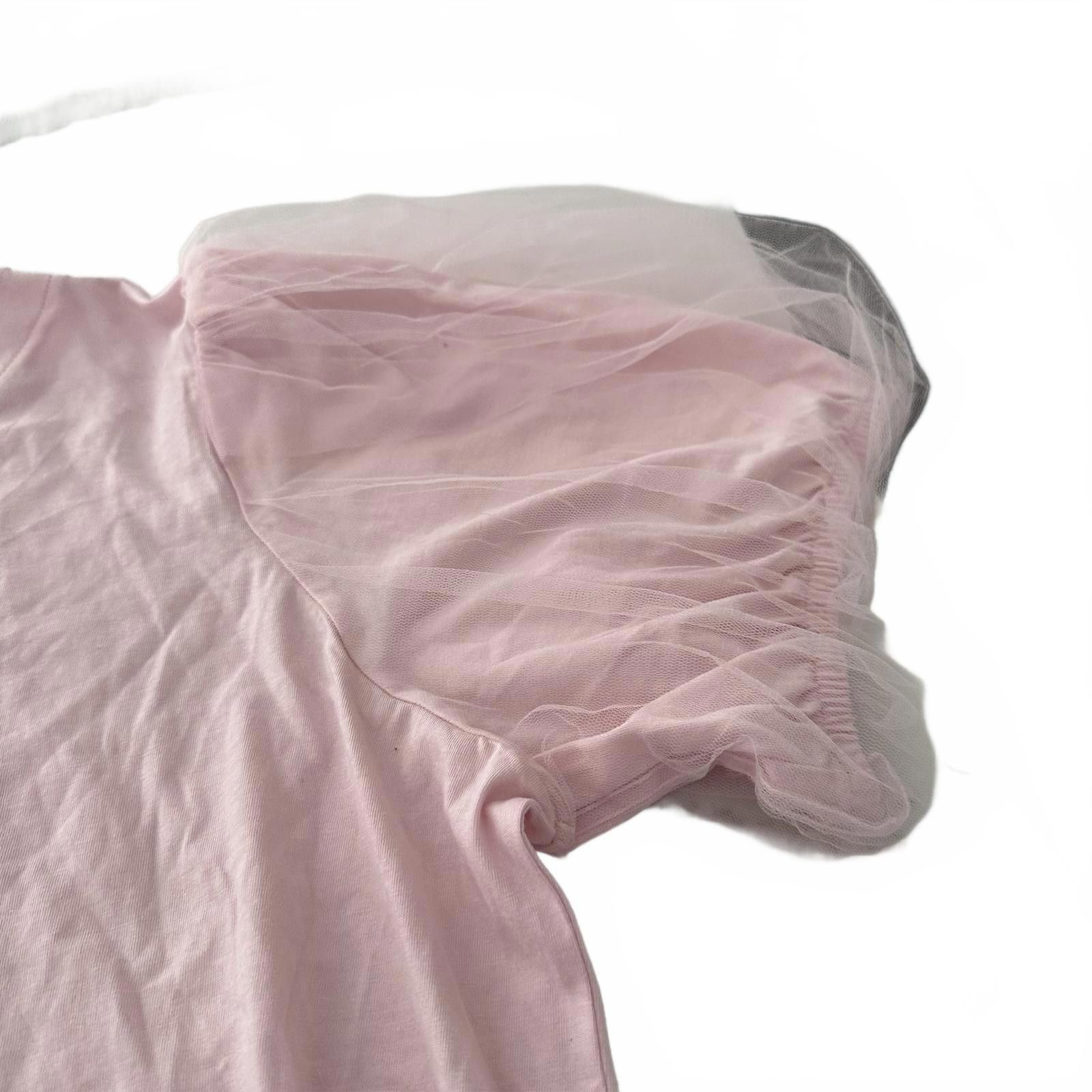 Express Chic Pink Puff Sleeve Top Size XL / US 12-14 / IT 48-50 - 3 Thumbnail