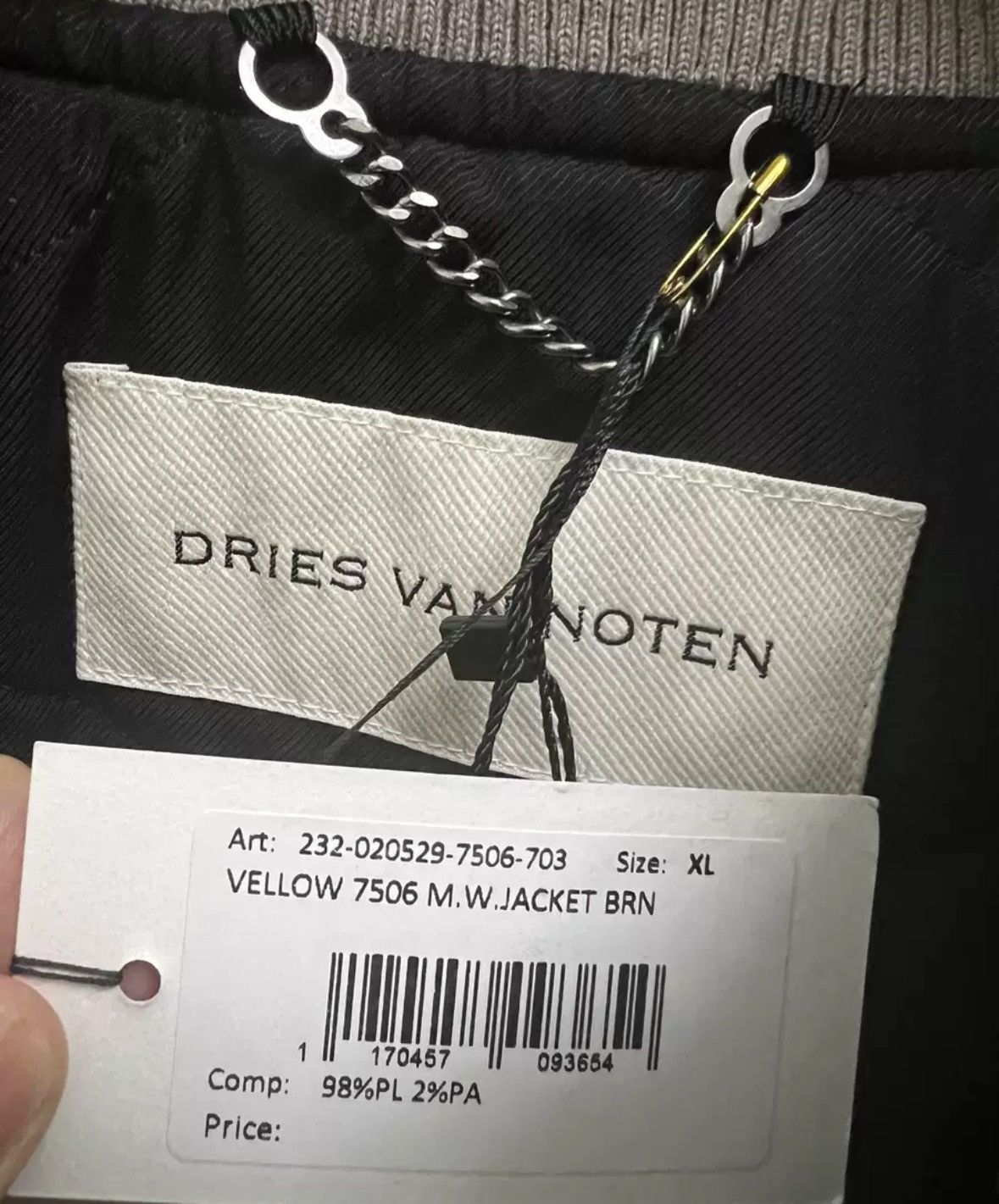 Dries Van Noten Dries van noten Brown zip back bomber jacket 2412-Nextarrow Size US XL / EU 56 / 4 - 5 Thumbnail