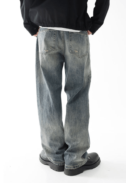 Japanese Brand × Jean American high street washed vintage distressed jeans Size US 32 / EU 48 - 4 Thumbnail