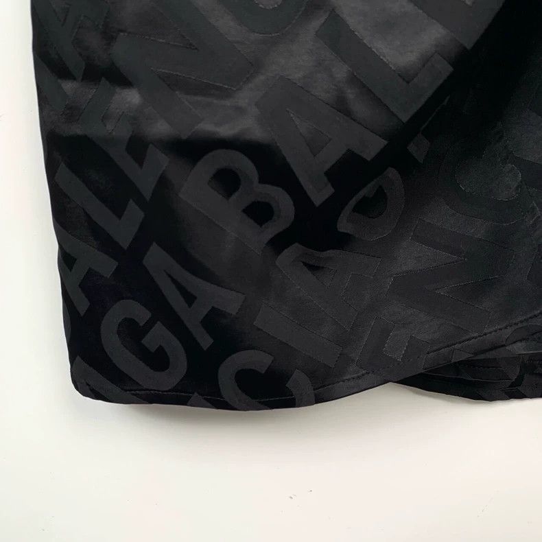 Other Balenciaga size 38 Black lapel shirt dress with full dark Size S / US 4 / IT 40 - 5 Thumbnail