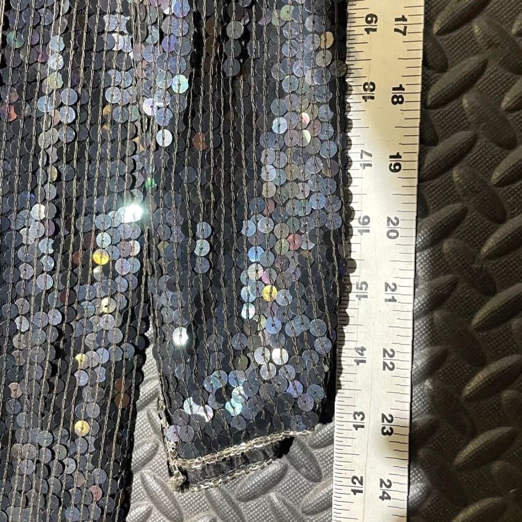 Vintage VINTAGE Jewel Queen Black Elegant Beaded Sequin Dress 100% Silk Women's Size M Midi Dress Women's M Black Beaded Sequin Dress Size M / US 6-8 / IT 42-44 - 6 Thumbnail