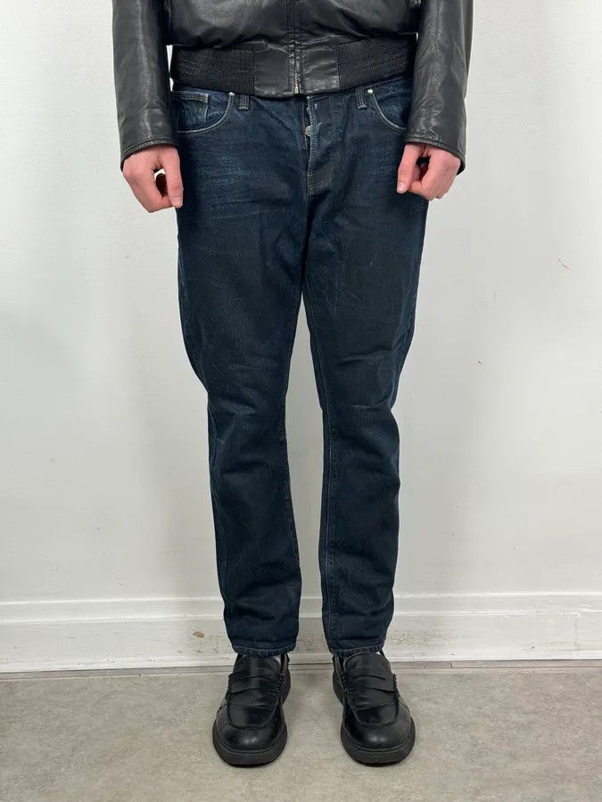 Gucci AW2009 Gucci Navy Oiled Denim Jeans by Frida Giannini Size US 32 / EU 48 - 3 Thumbnail