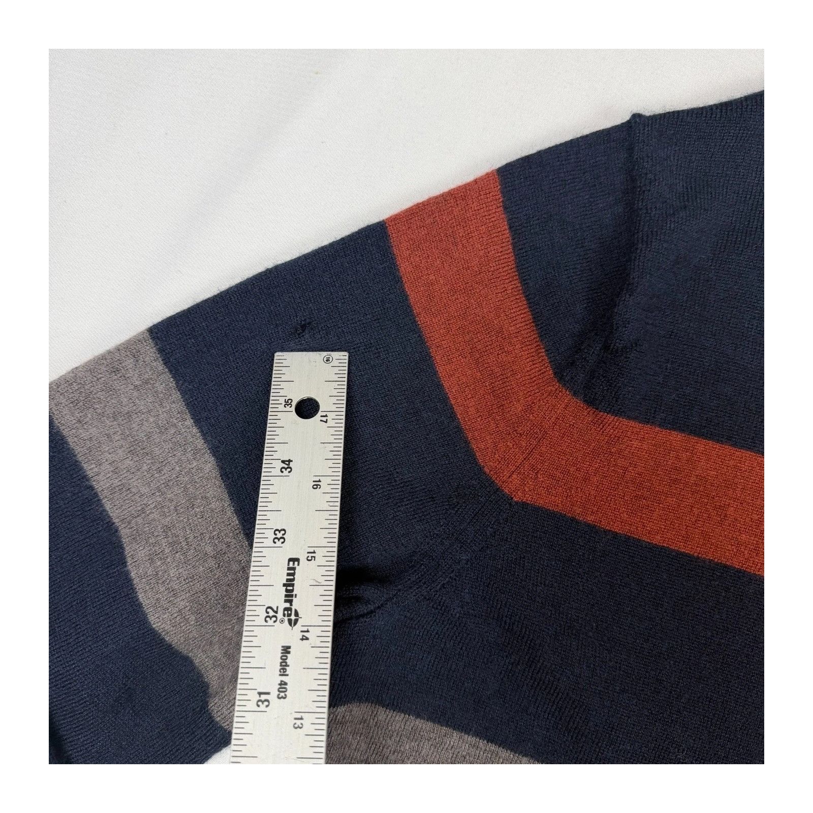Banana Republic Banana Republic 100% Merino Wool Striped Sweater Size Large Size US L / EU 52-54 / 3 - 7 Thumbnail
