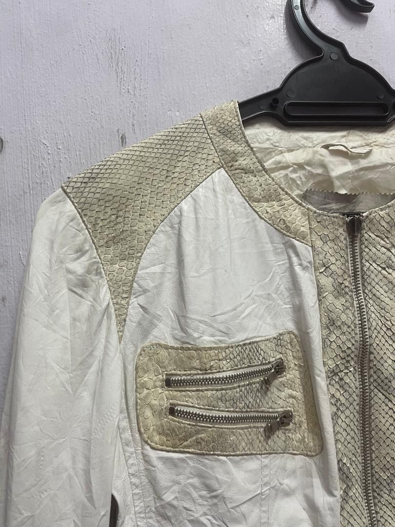 Le Grande Bleu (L.G.B.) LGB STYLE GUERRIERO SNAKE LEATHER TRIM BONDAGE BUCKLE JACKET Size S / US 4 / IT 40 - 9 Thumbnail